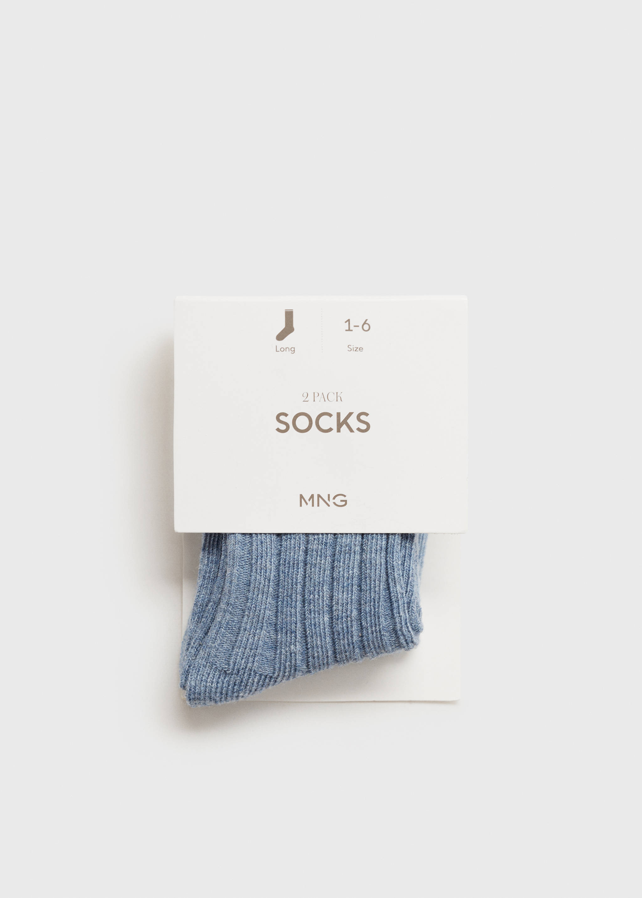 Pack 2 paires de chaussettes côtelées - Verso de l’article