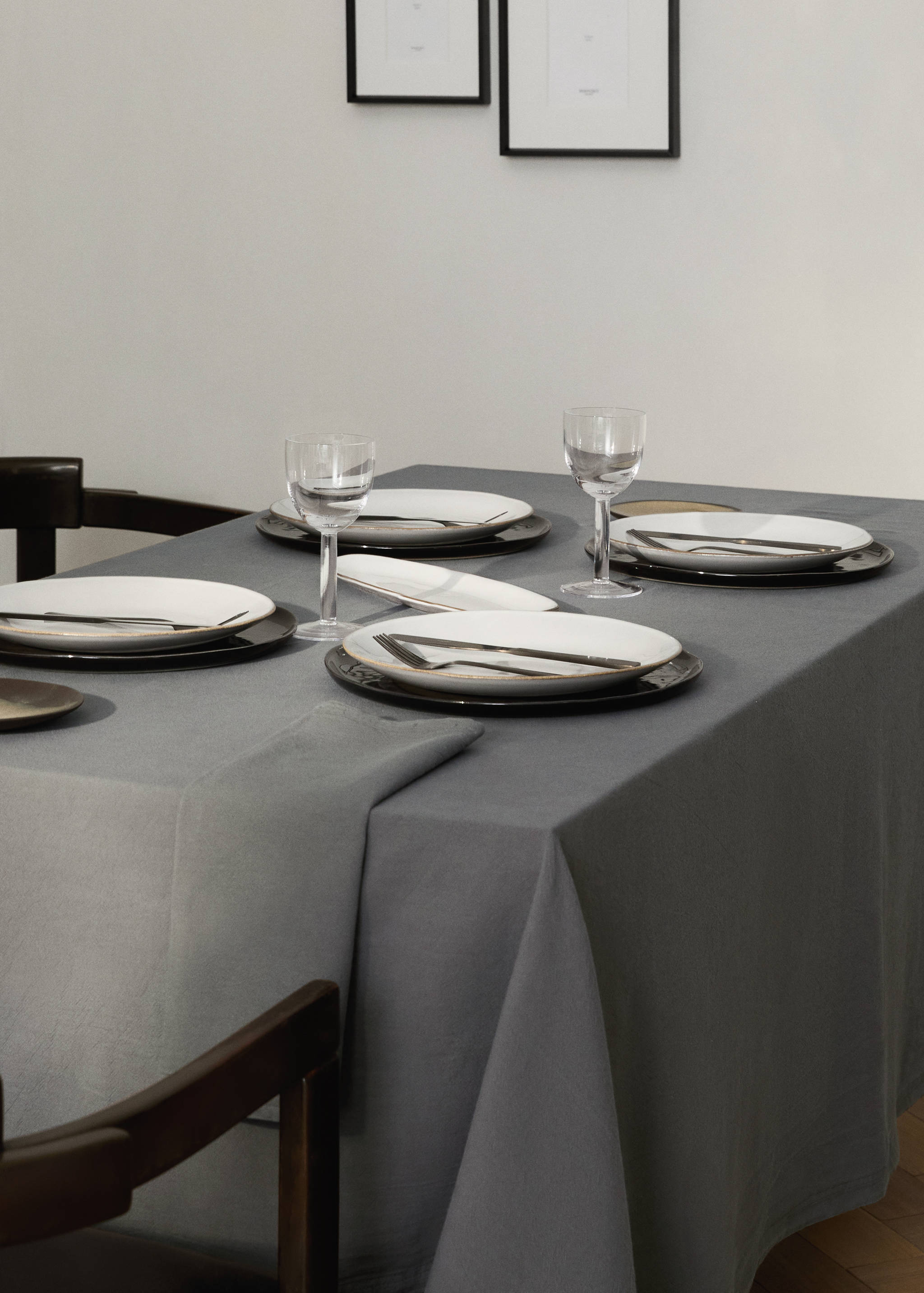 Nappe 100 % coton pour 6 à 8 convives - Plan général