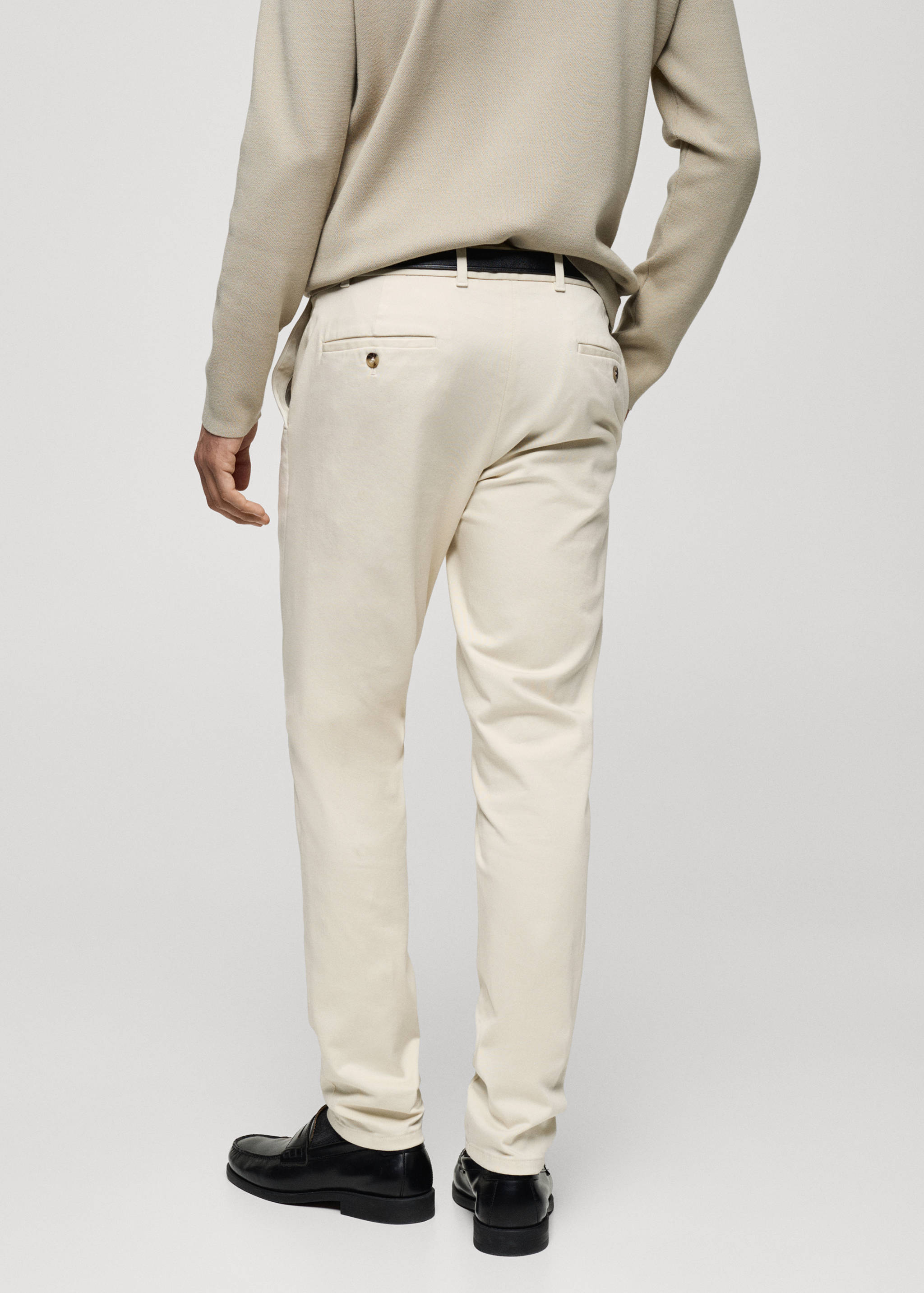 Barna slim-fit twill chino pants - Reverse of the article