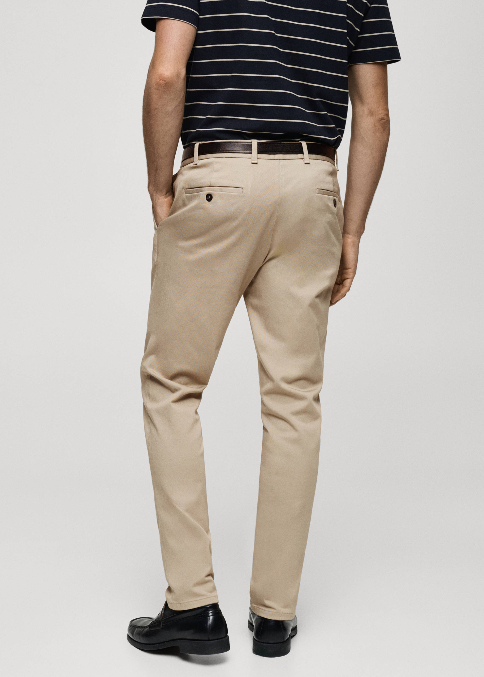 Barna slim-fit twill chino pants - Reverse of the article