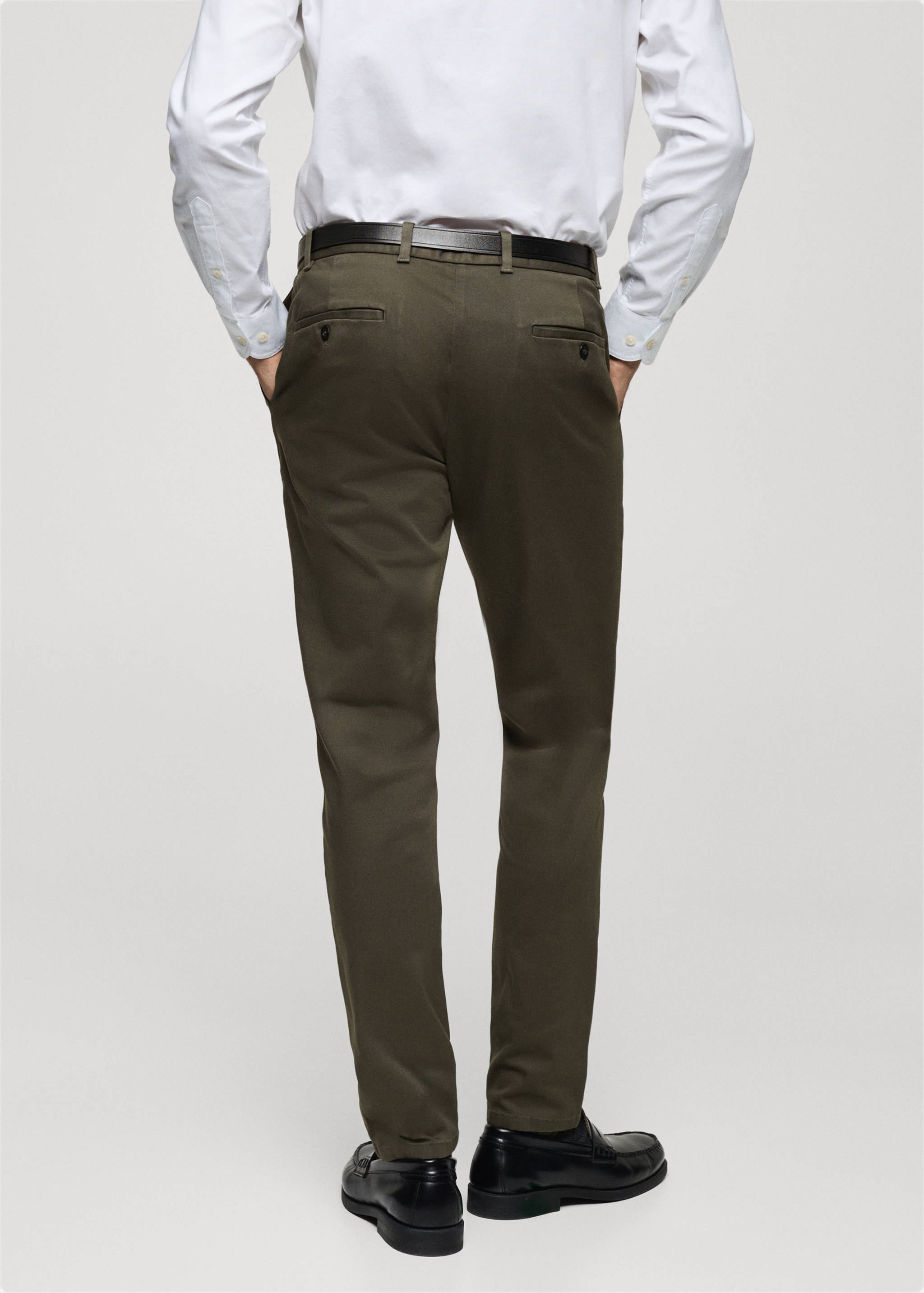 Barna slim-fit twill chino pants - Reverse of the article