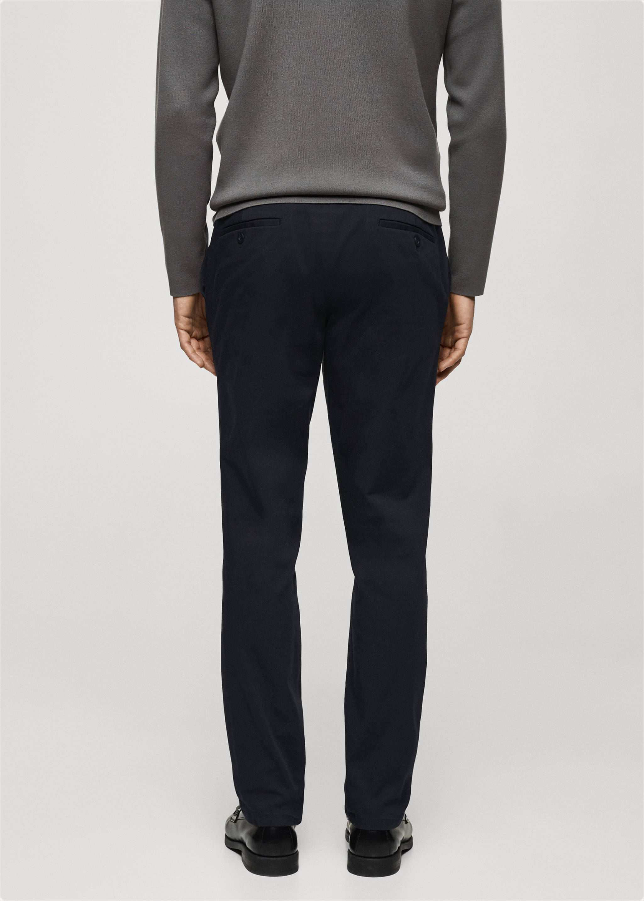 Barna slim-fit twill chino pants - Reverse of the article