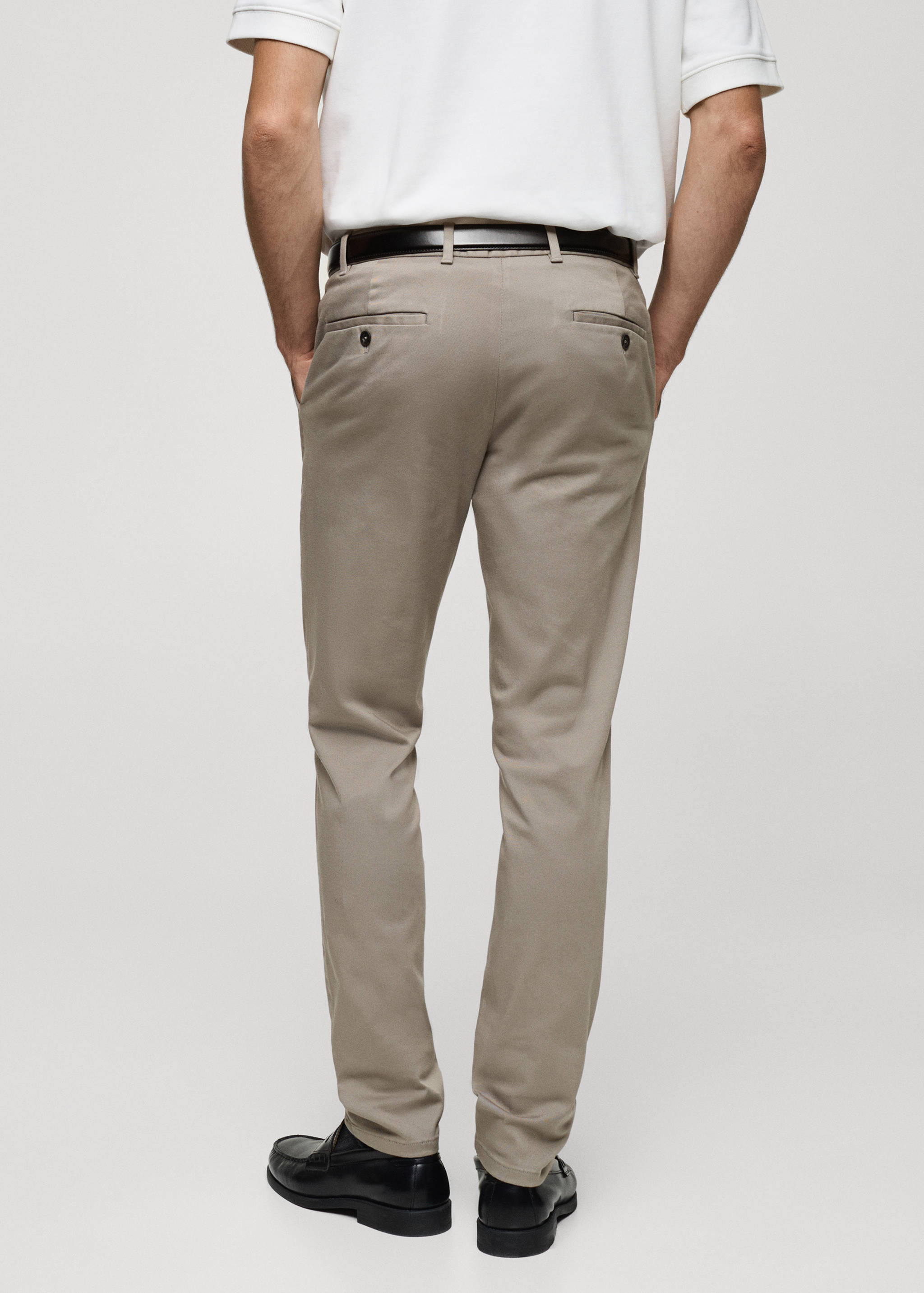 Barna slim-fit twill chino pants - Reverse of the article