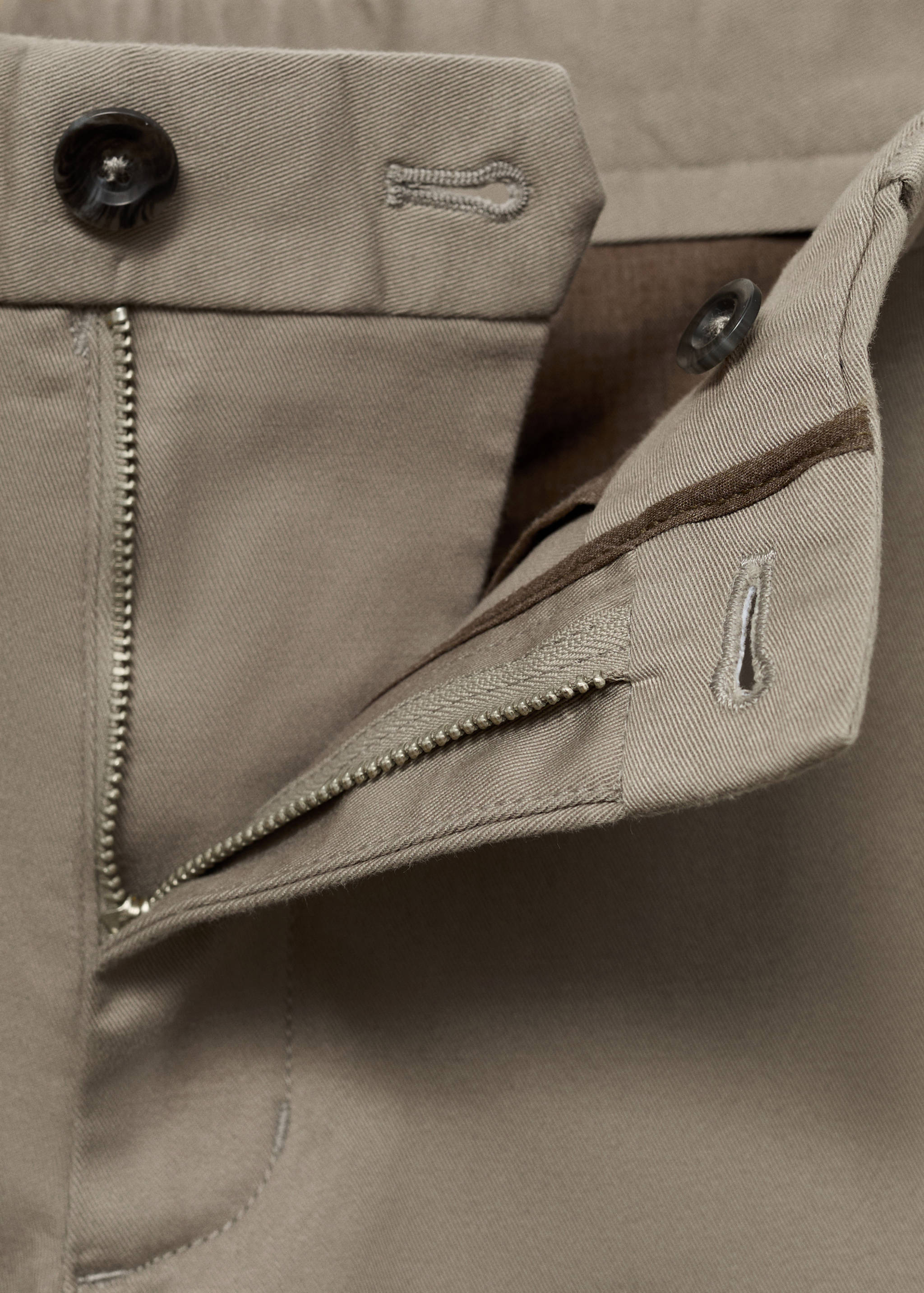 Barna slim-fit twill chino pants - Details of the article 0