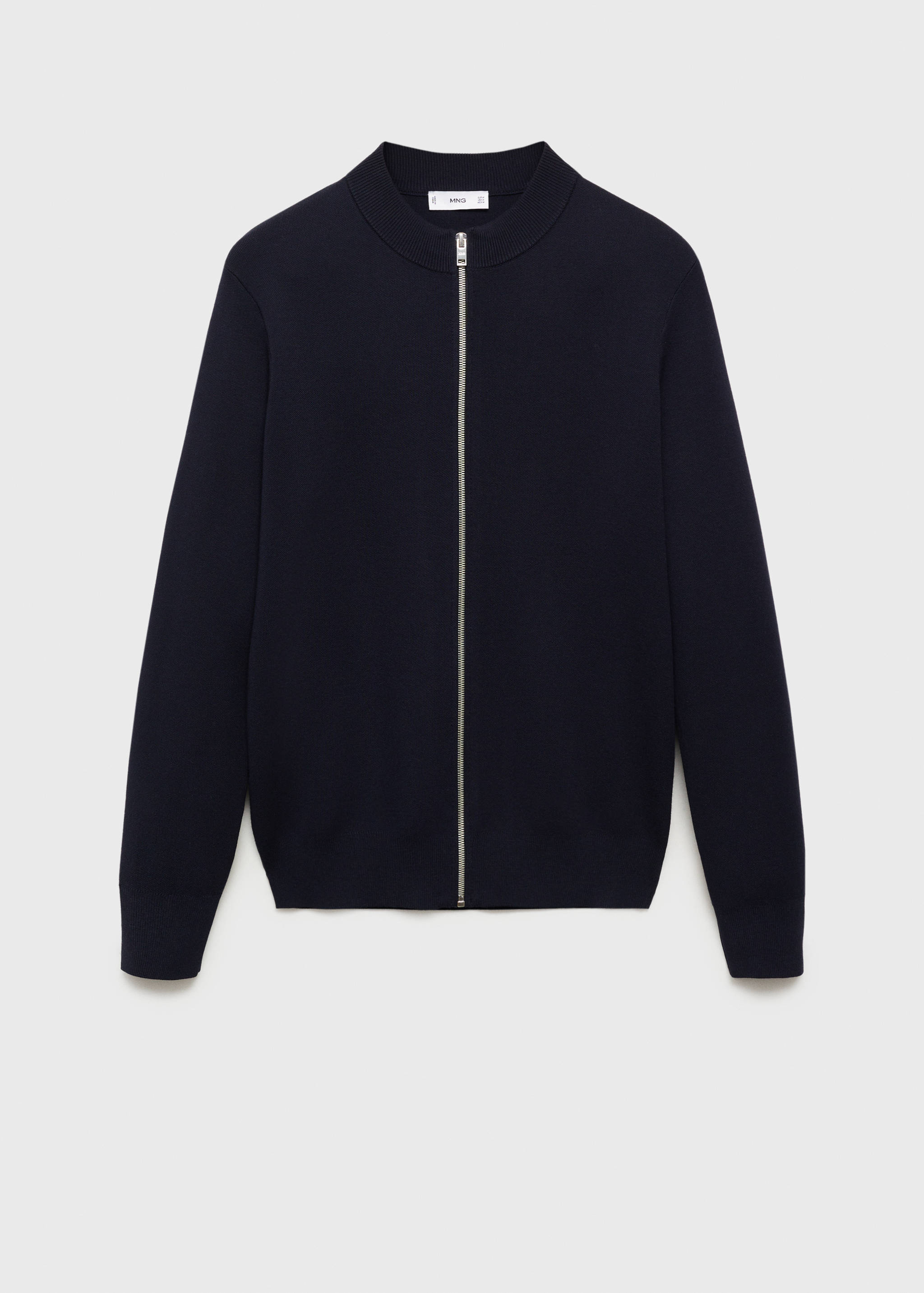 Zipped knit cardigan - Article without model