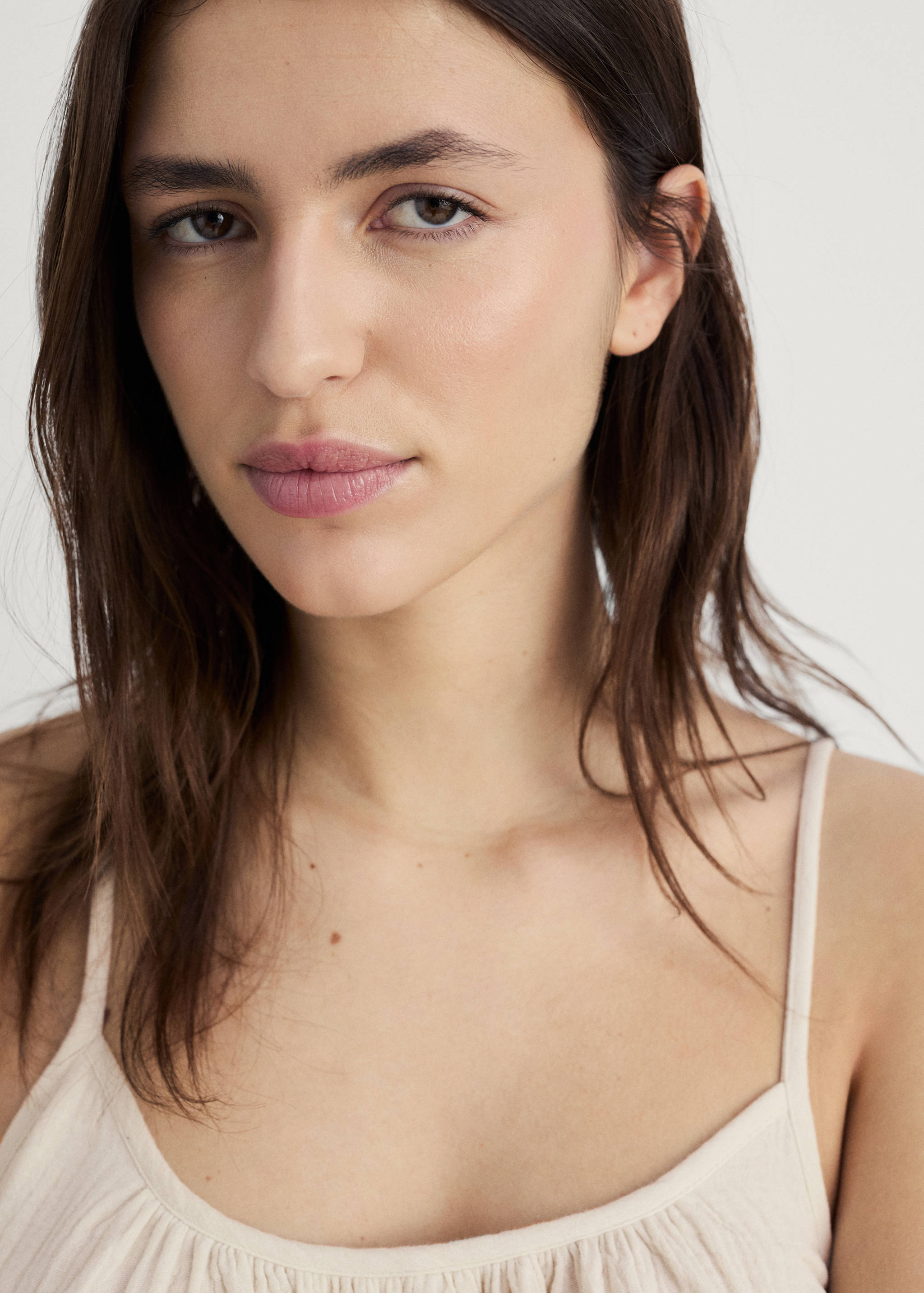 Chemise de nuit coton uni - Détail de l'article 1