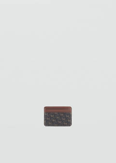 Card holder with printed logo — Brown 2