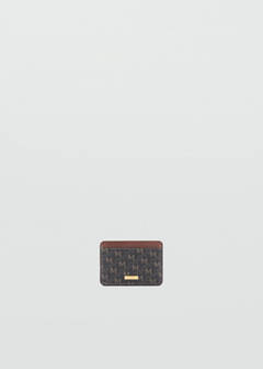 Card holder with printed logo — Brown 1