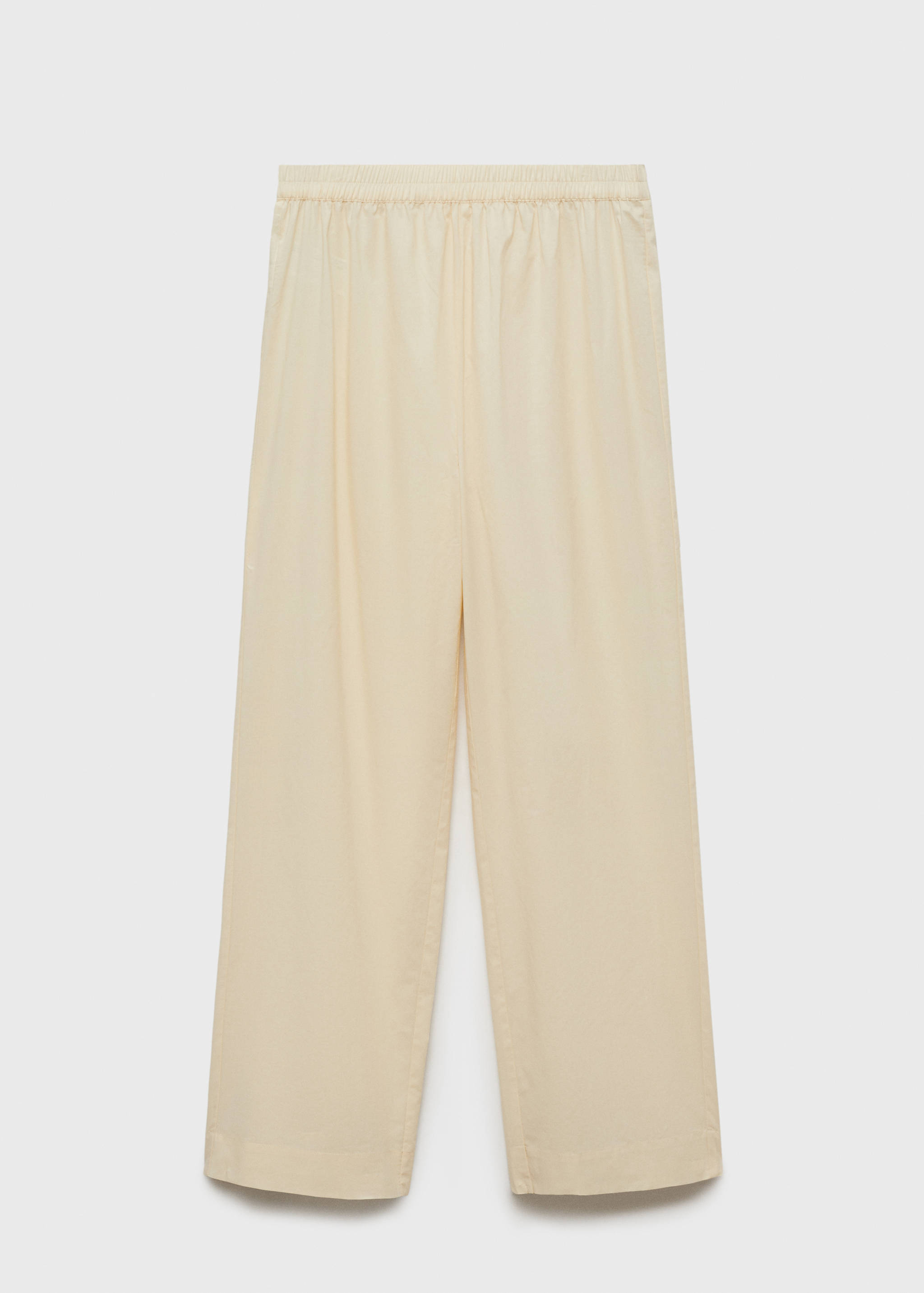 Garment-washed cotton trousers - Article without model