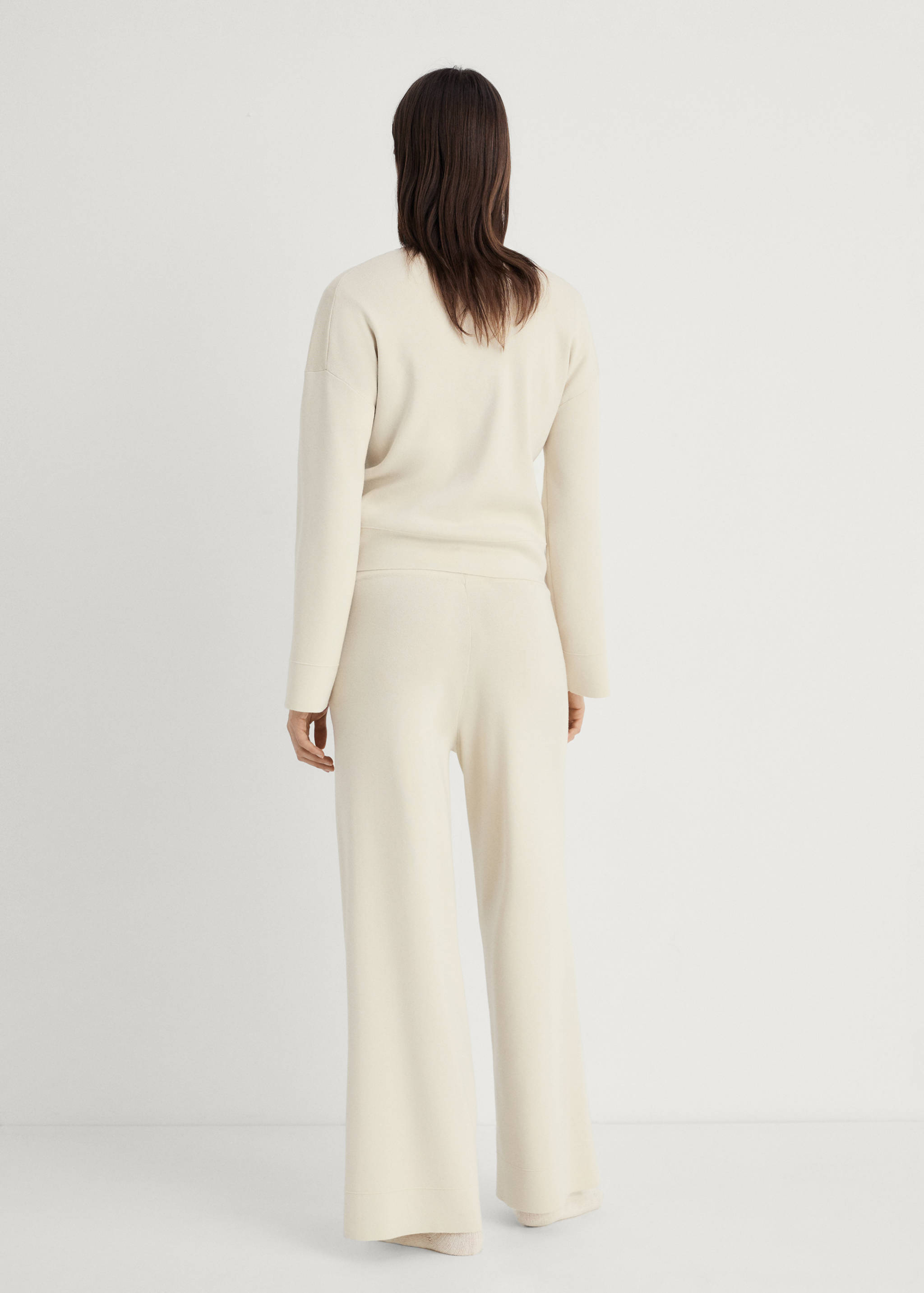 Ribbed knit trousers - Reverse of the article