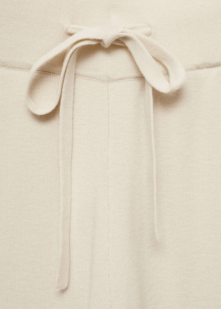 Ribbed knit trousers — Light/Pastel Grey