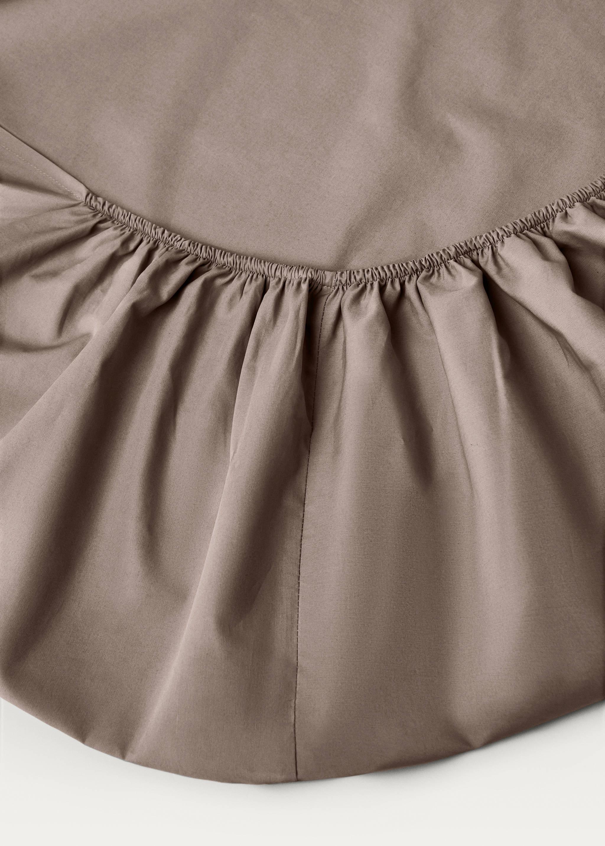 300-thread count percale cotton fitted sheet for 150 cm bed - Details of the article 1
