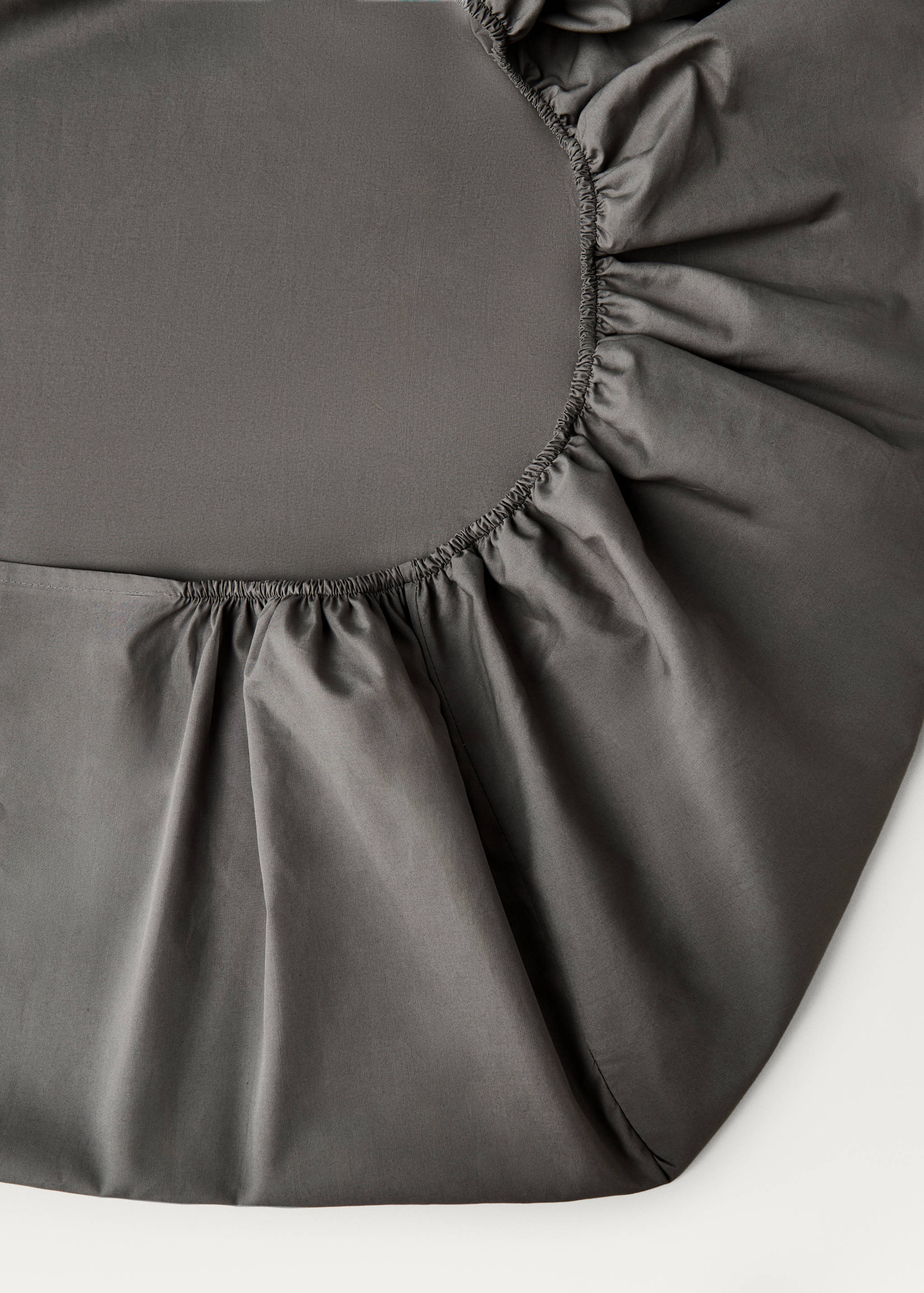 300-thread count percale cotton fitted sheet for 150 cm bed - Details of the article 1