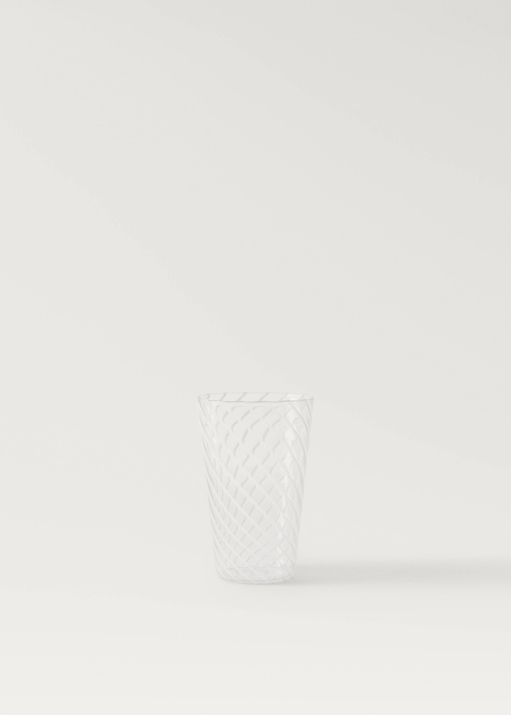 Medium borosilicate glass with coloured spiral - Article without model