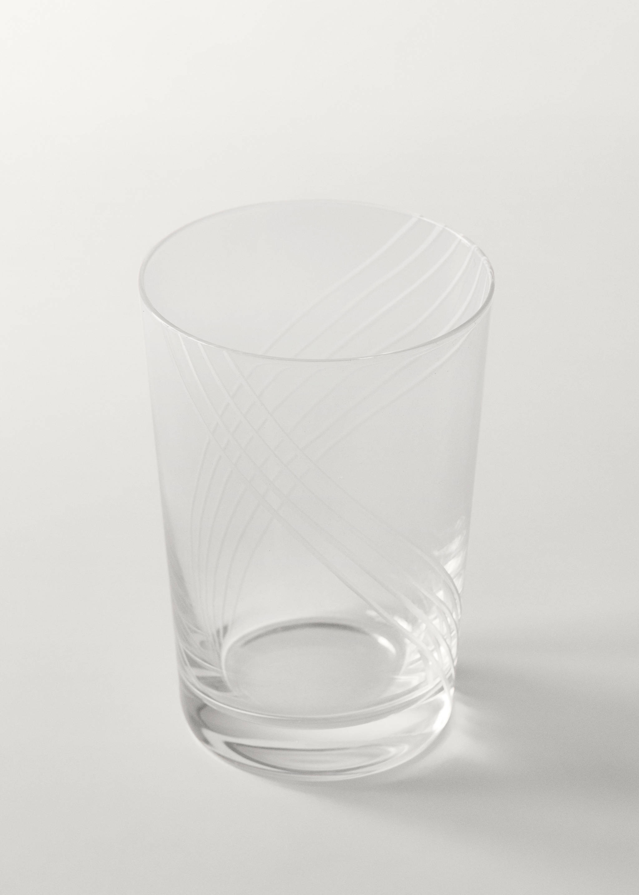Vaso vidrio tallado onda - Detalle del artículo 3