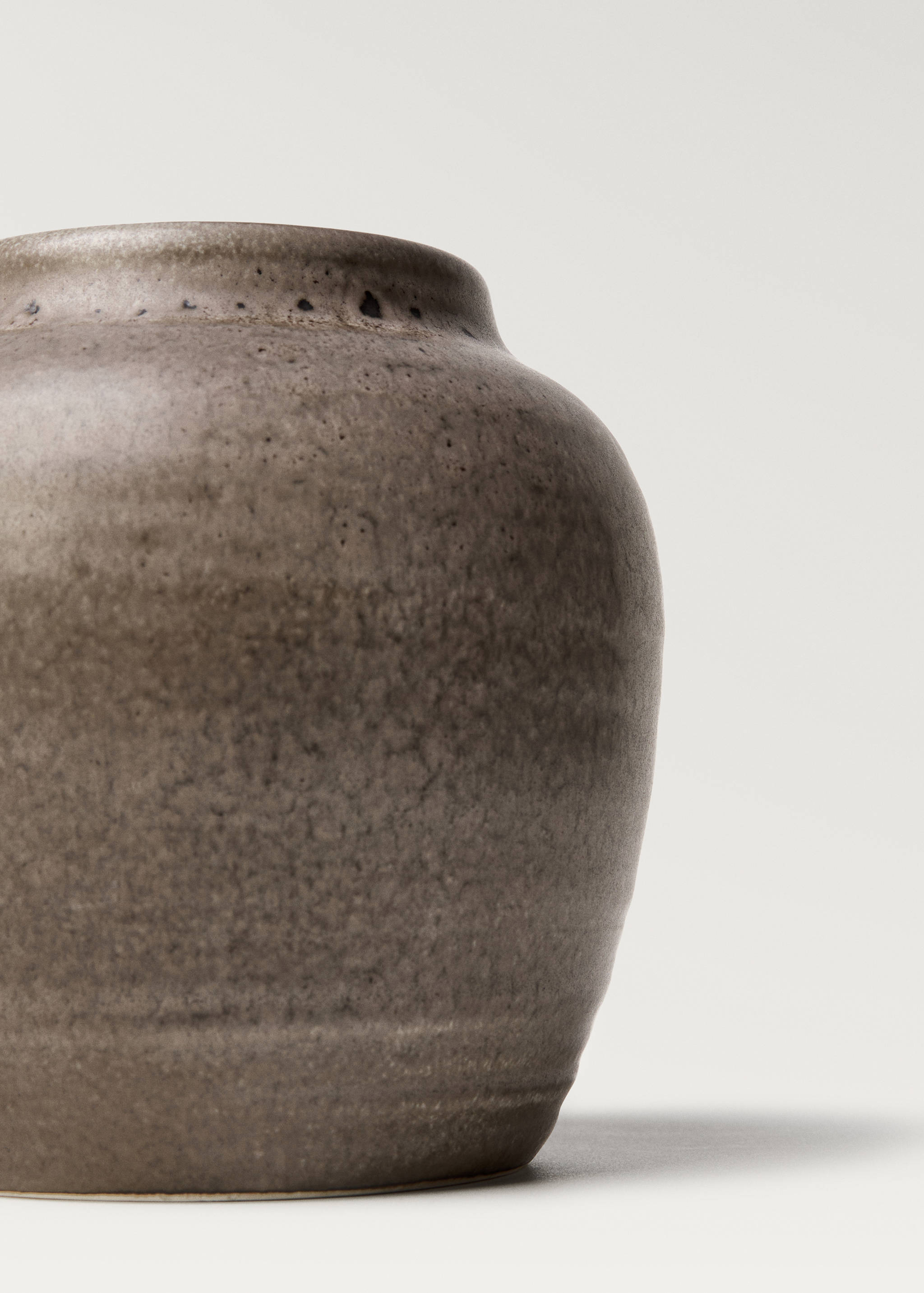 Keramikvase mit bauchigem Design, klein - Detail des Artikels 2