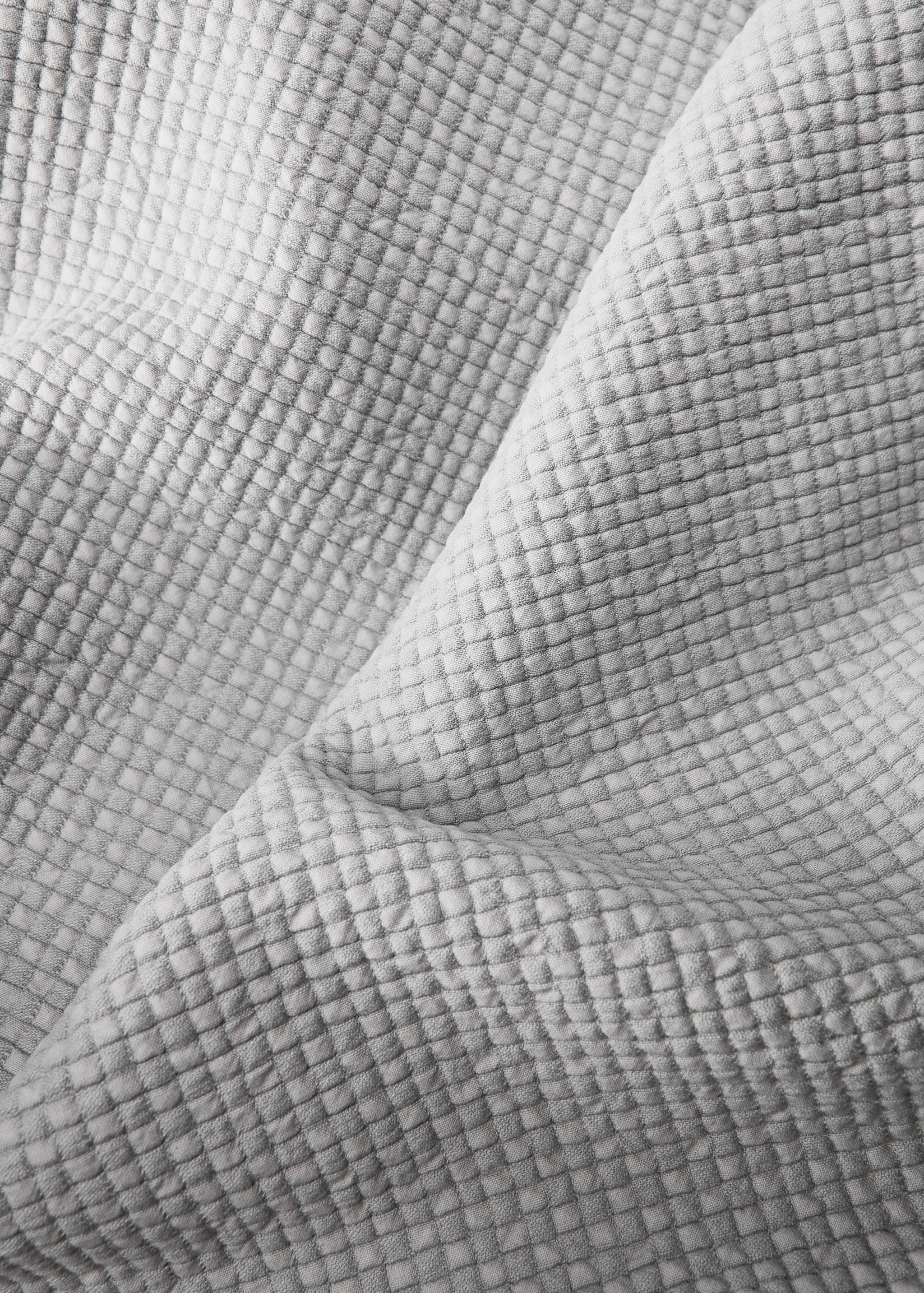 Cotton jacquard mini-check bedspread for 180/200 cm bed - Details of the article 1