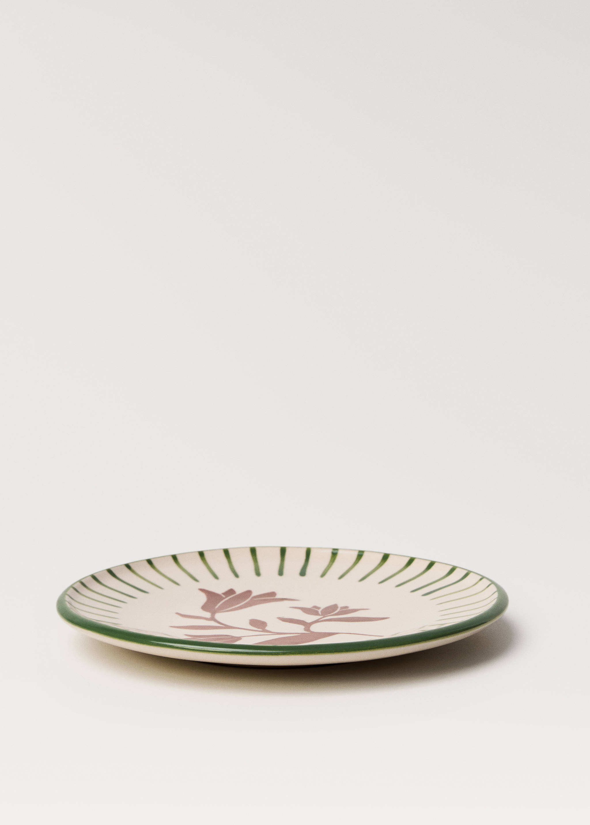 Hand-painted terracotta dessert plate - Details of the article 1