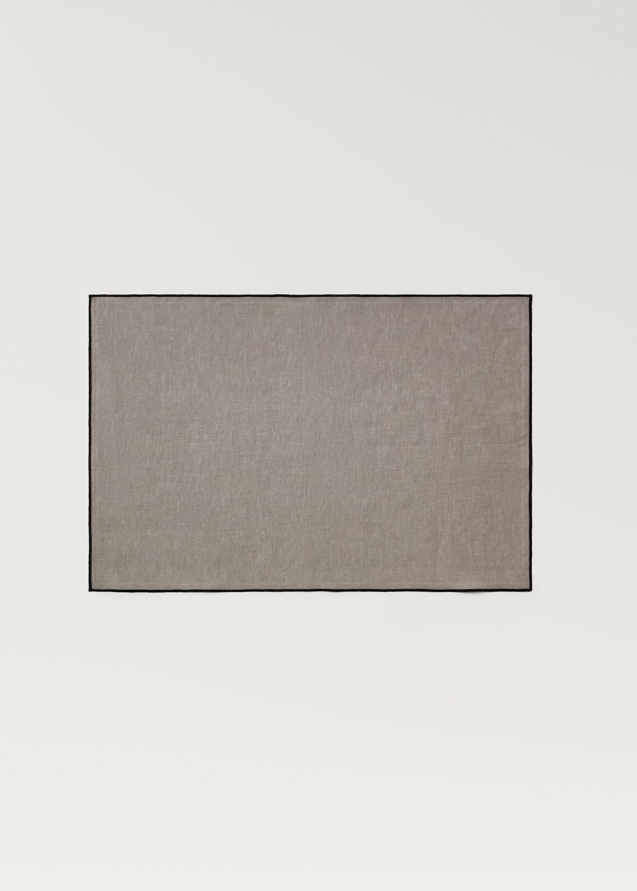 Kenar detaylı keten Amerikan servis - Modelsiz ürün