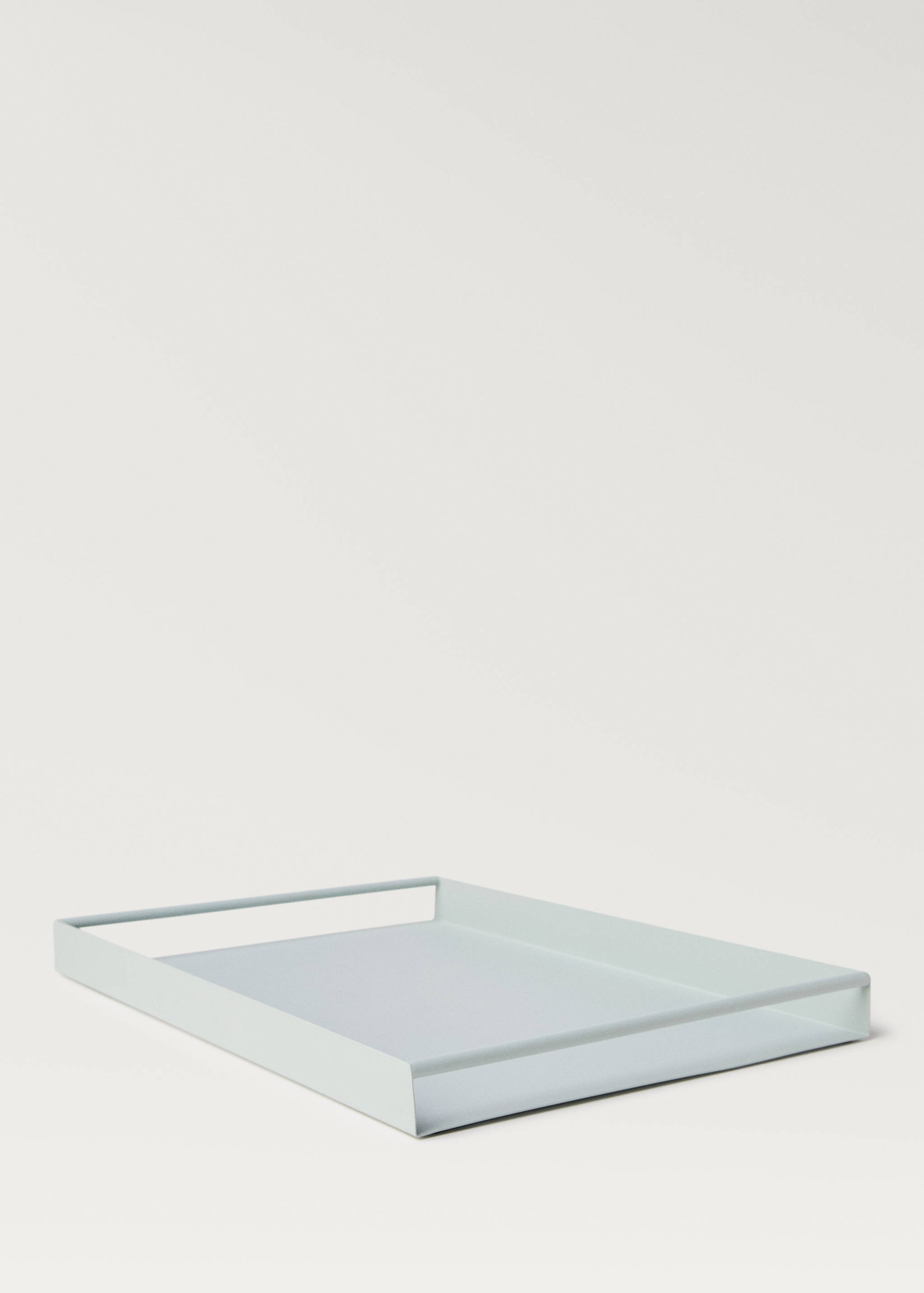 Rectangular metal tray with handles - Details of the article 2
