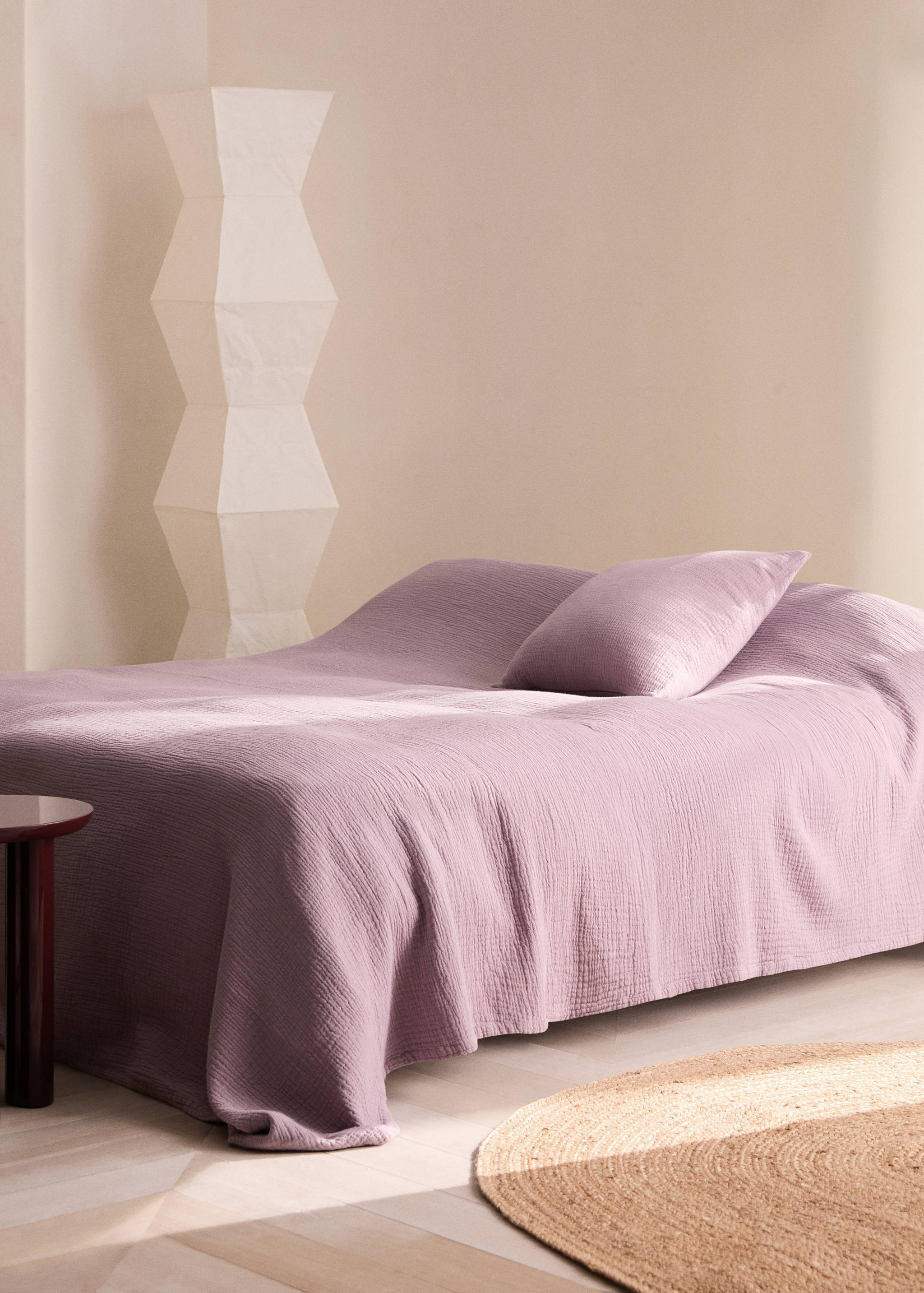 Sengeteppe i bomull musselin, seng 90/105 cm - Total bildeutsnitt