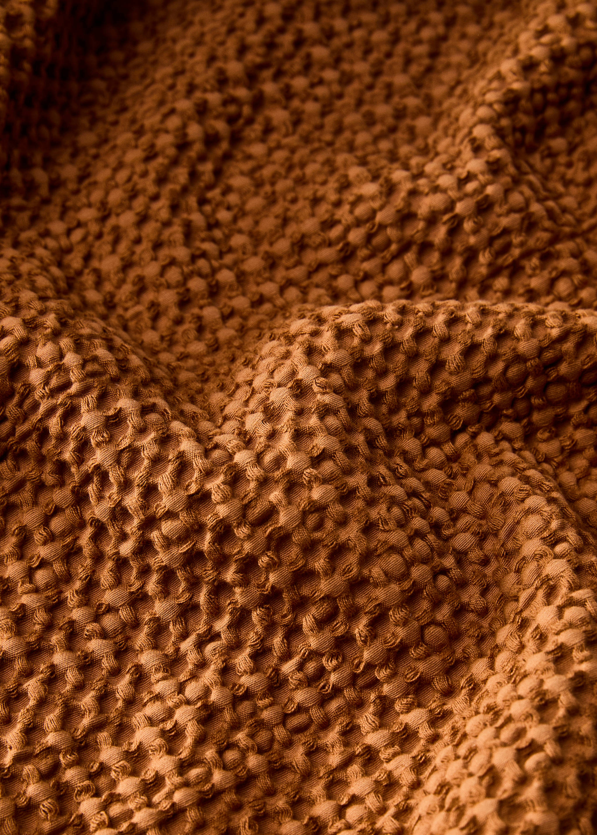 Conxa cotó garment-dyed waffle llit 130/150 cm - Detall de l'article 1