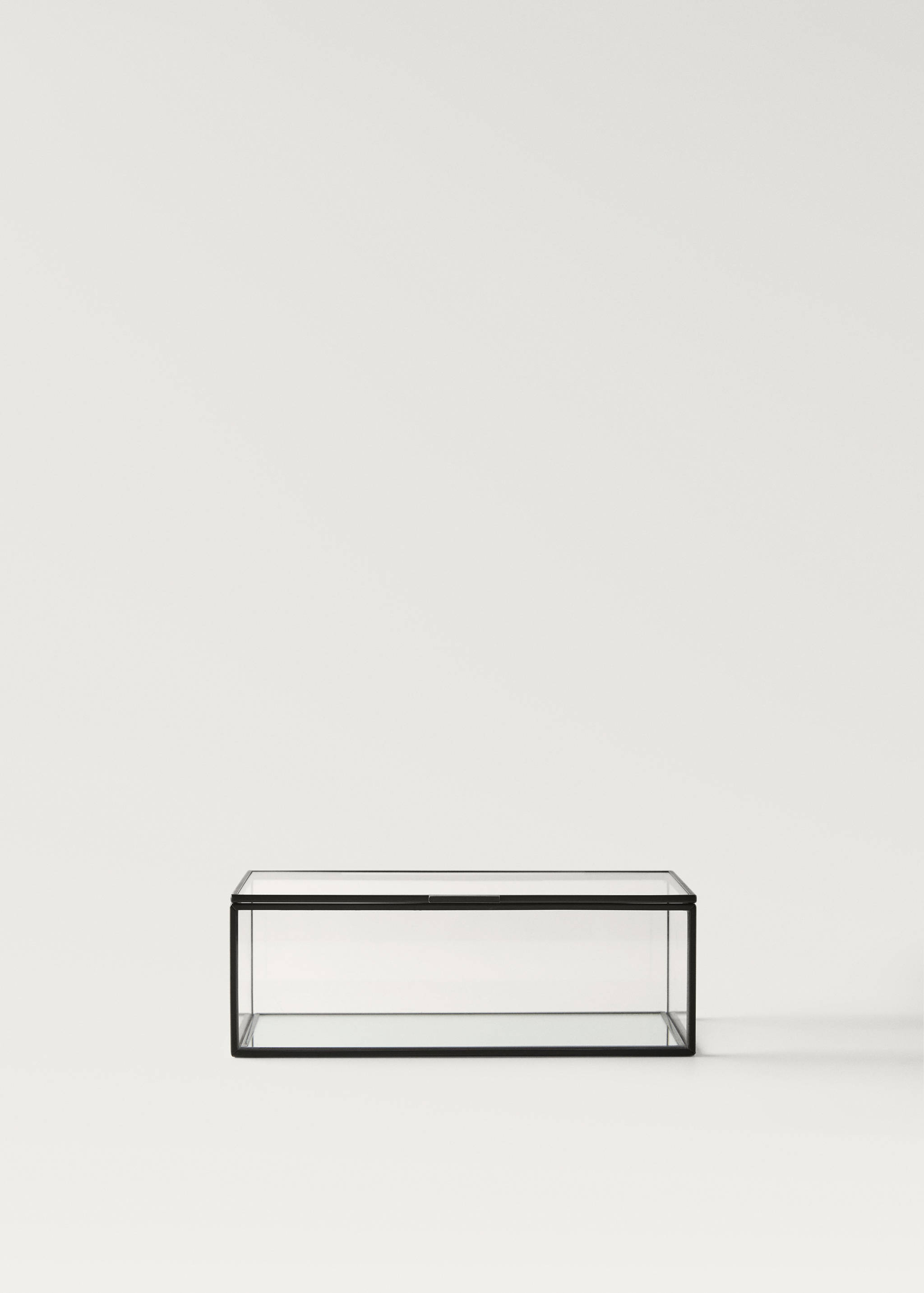 Small glass and metal jewellery box - Article without model