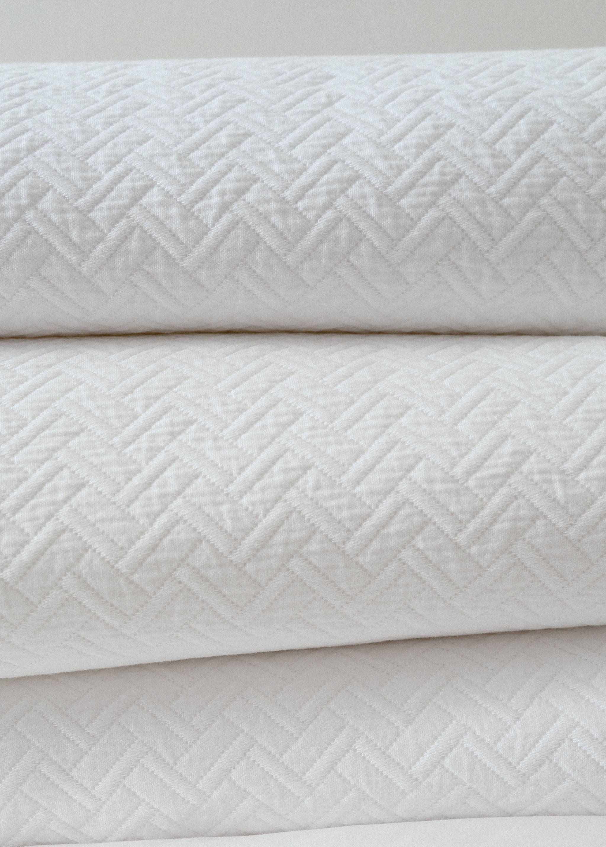 Geometrisch jacquard katoenen sprei, bed 90/105 cm - Detail van het artikel 7