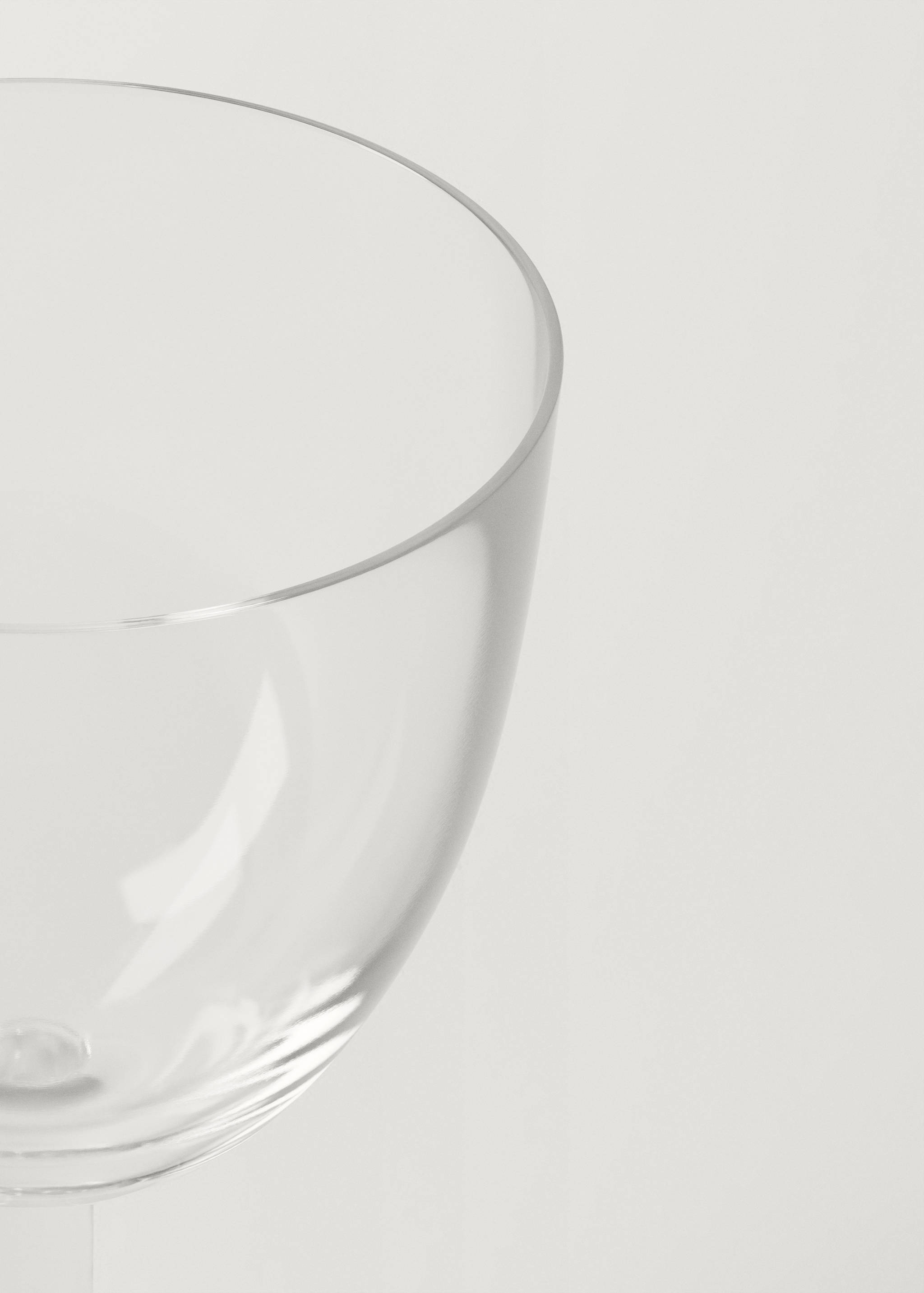 Grand verre à pied en verre soufflé à la main - Détail de l'article 1