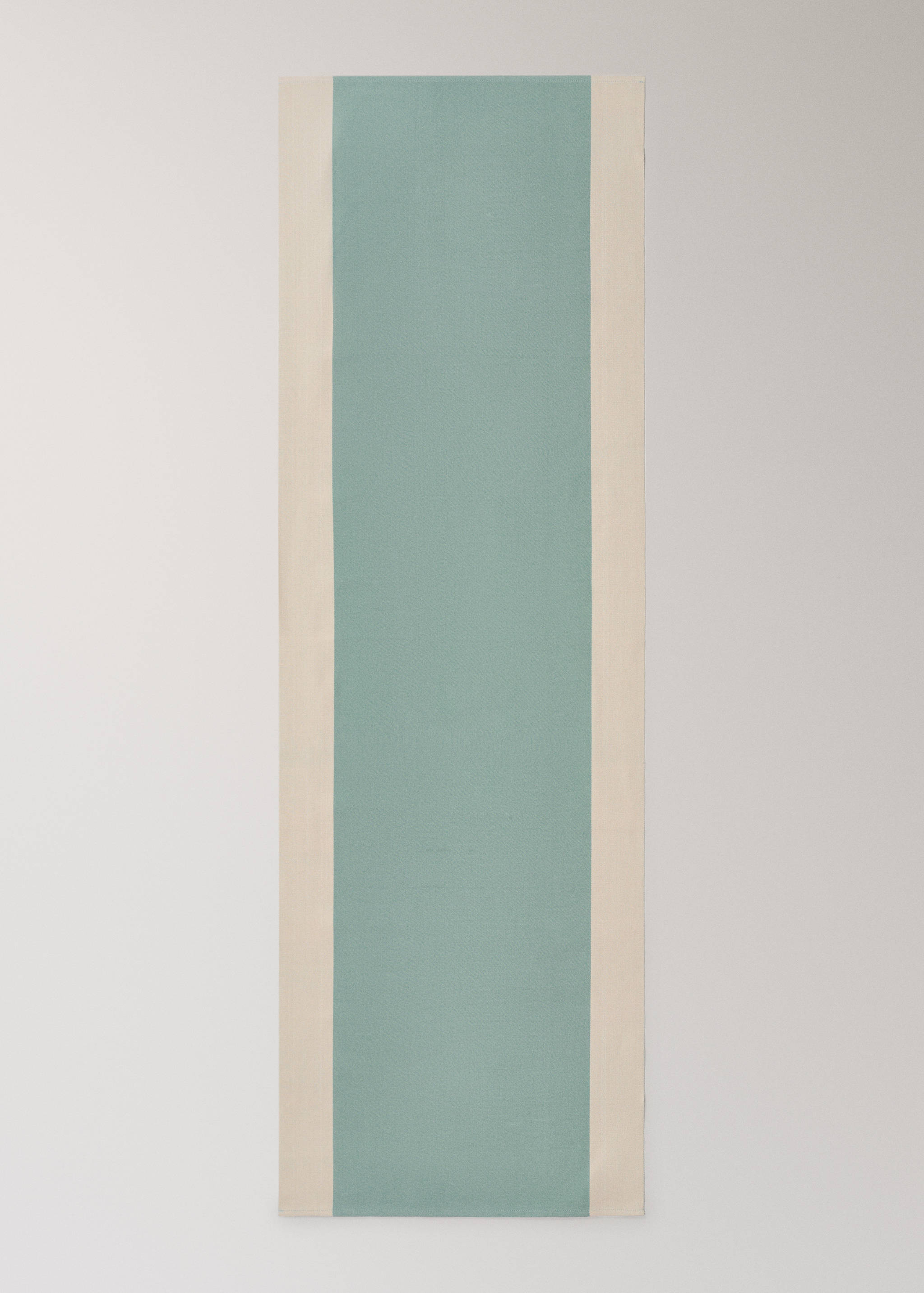 Τραβέρσα τραπεζιού από βαμβάκι με σχέδιο ρίγες από βαμμένο νήμα - Λεπτομέρεια του προϊόντος 2