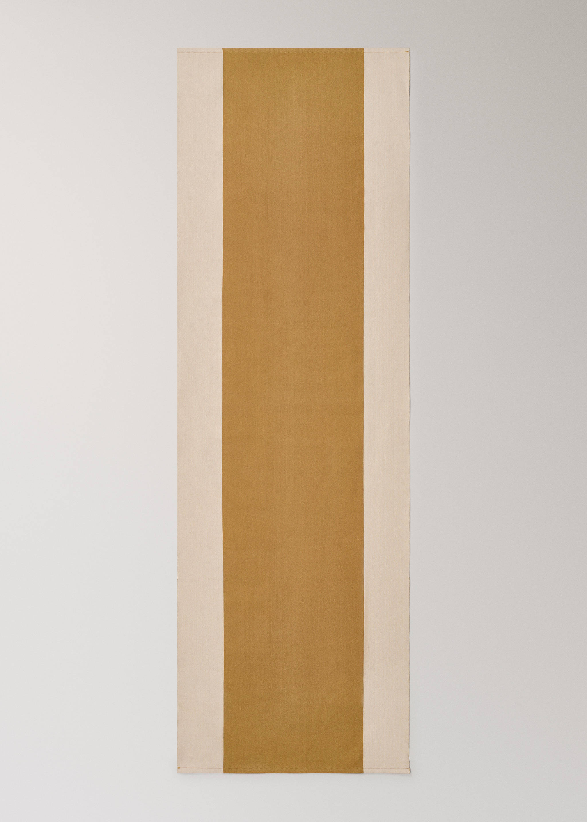 Τραβέρσα τραπεζιού από βαμβάκι με σχέδιο ρίγες από βαμμένο νήμα - Λεπτομέρεια του προϊόντος 2