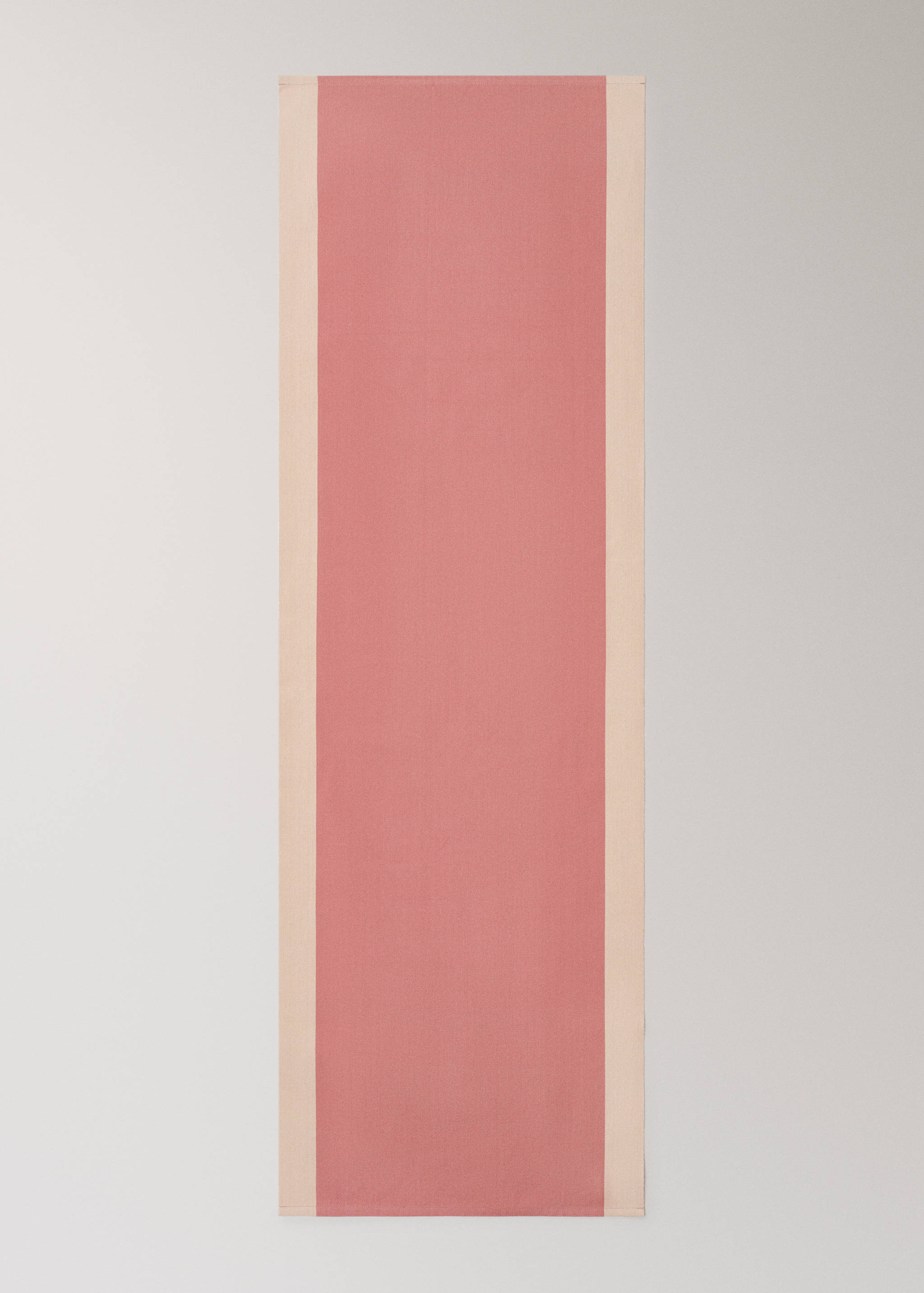 Τραβέρσα τραπεζιού από βαμβάκι με σχέδιο ρίγες από βαμμένο νήμα - Λεπτομέρεια του προϊόντος 2