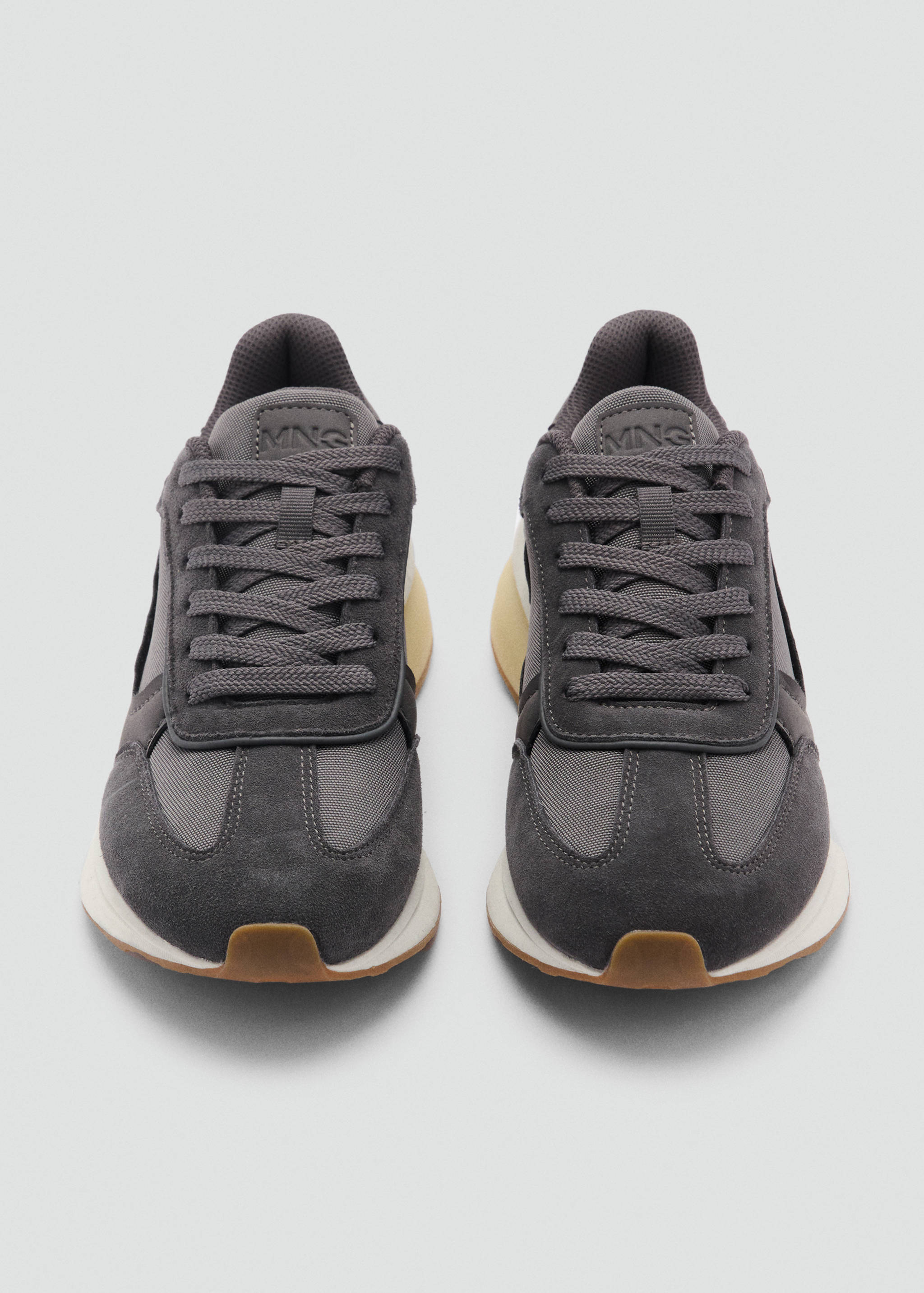 Leather mixed sneakers - Details of the article 1