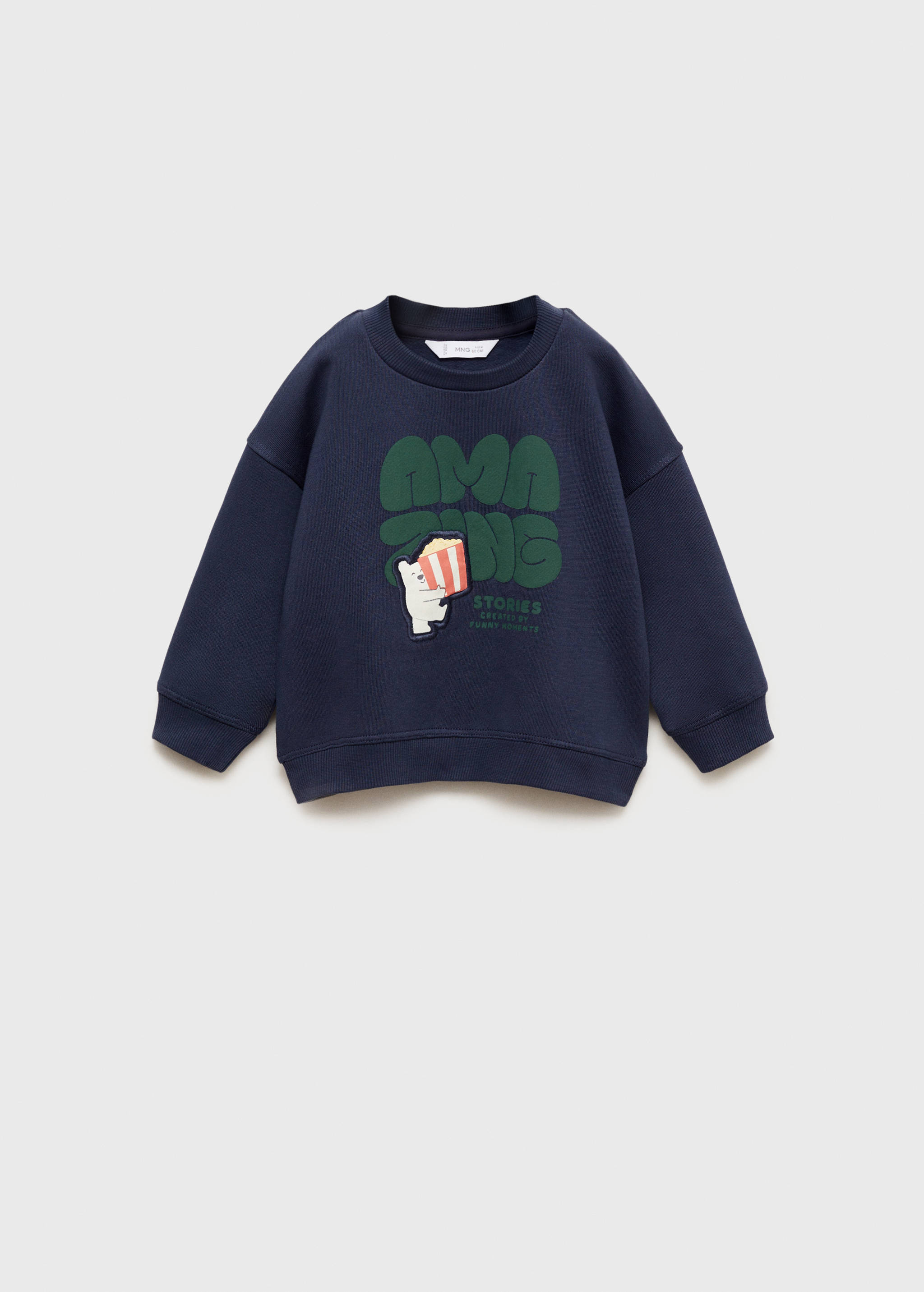 Sudadera estampado relieve - Artículo sin modelo