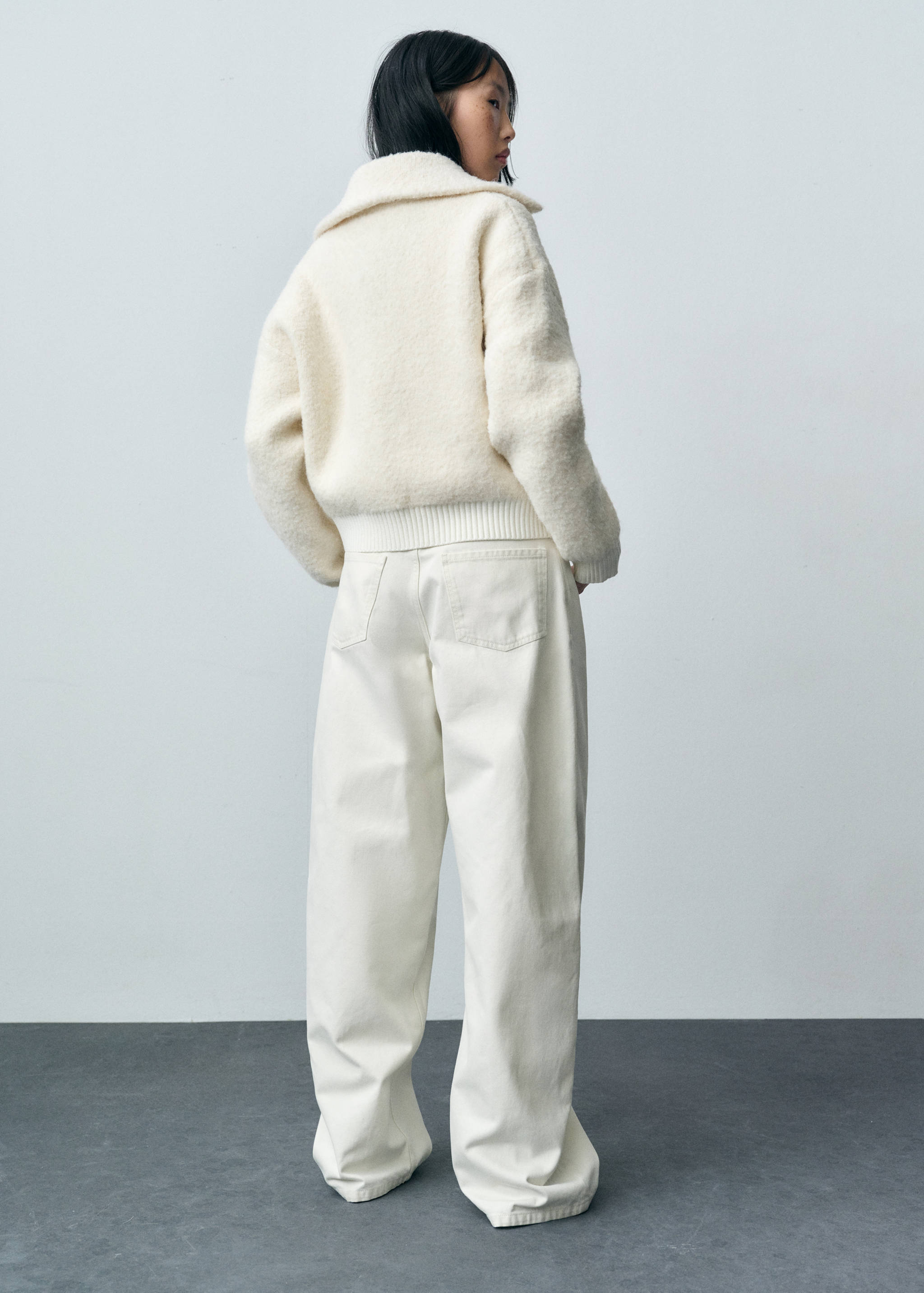 Bouclé wool-blend jacket - Reverse of the article