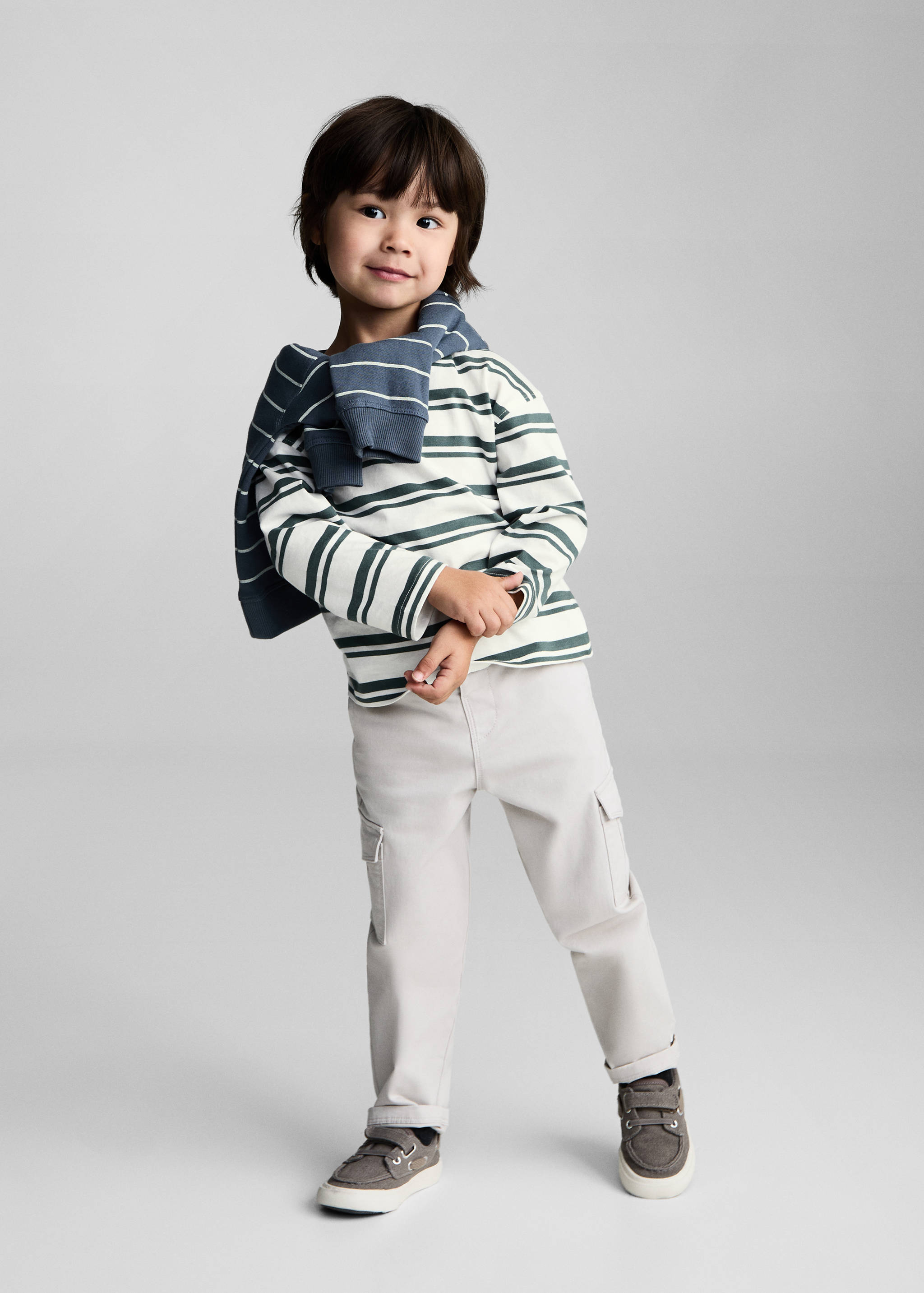 T-shirt 100 % coton rayures - Plan général