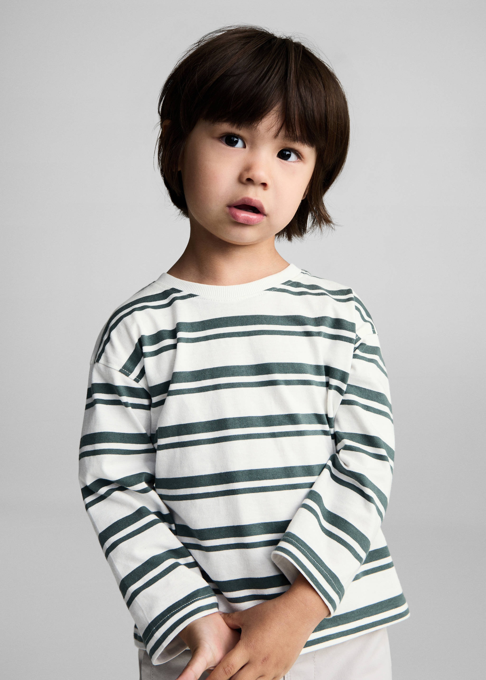 T-shirt 100 % coton rayures - Plan moyen