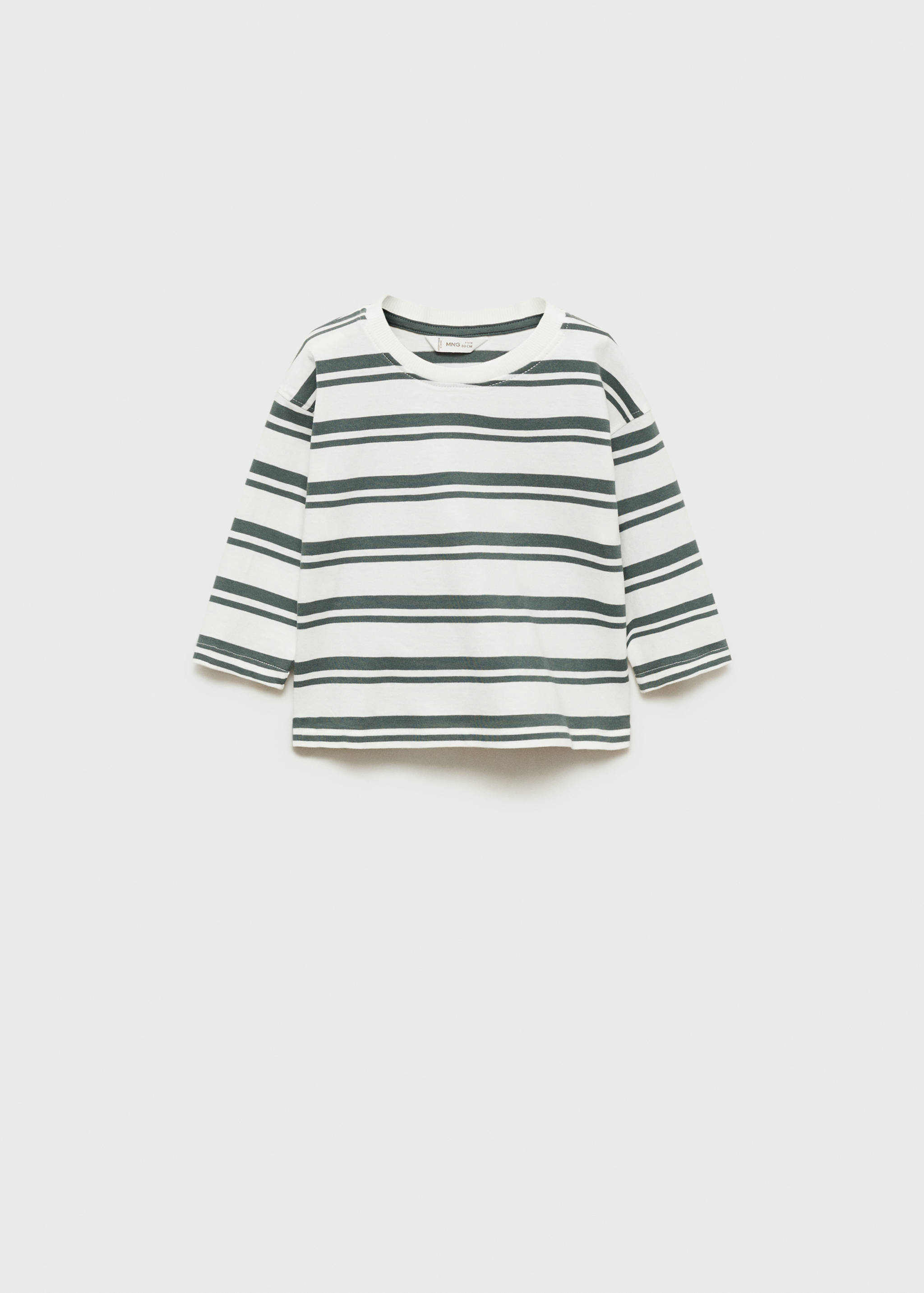 T-shirt 100 % coton rayures - Article sans modèle