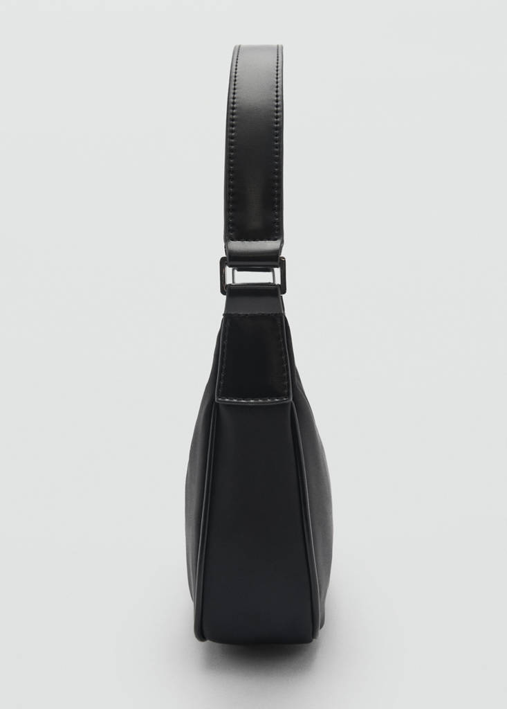 Small nylon shoulder bag — Black