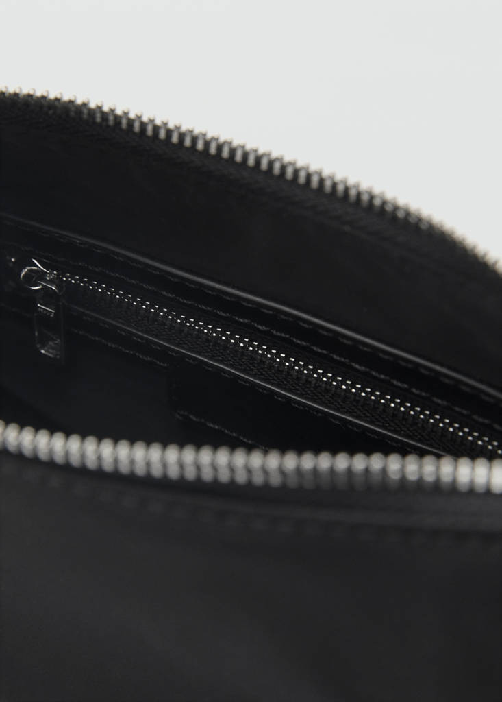 Small nylon shoulder bag — Black