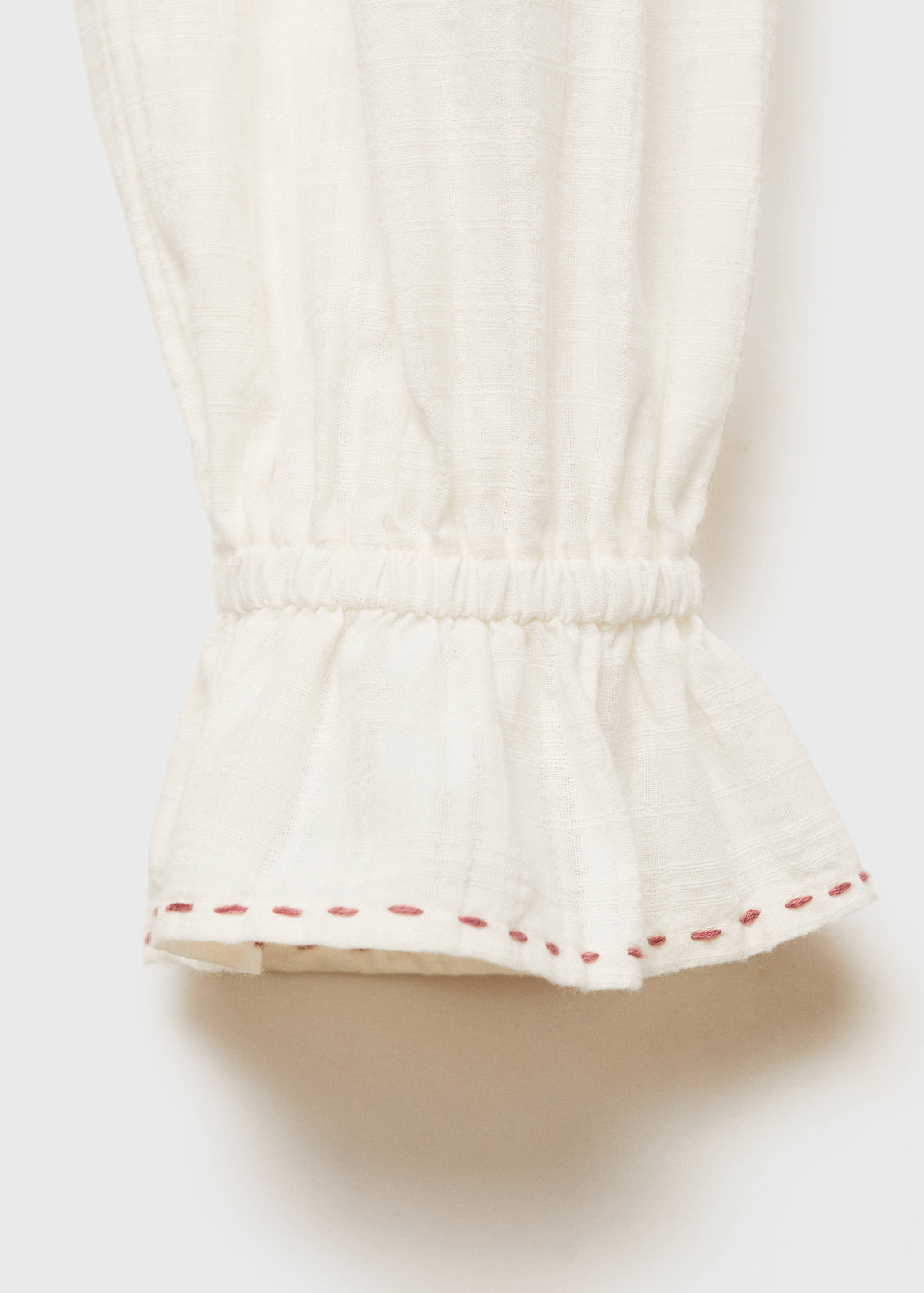 Embroidered cotton blouse - Details of the article 0