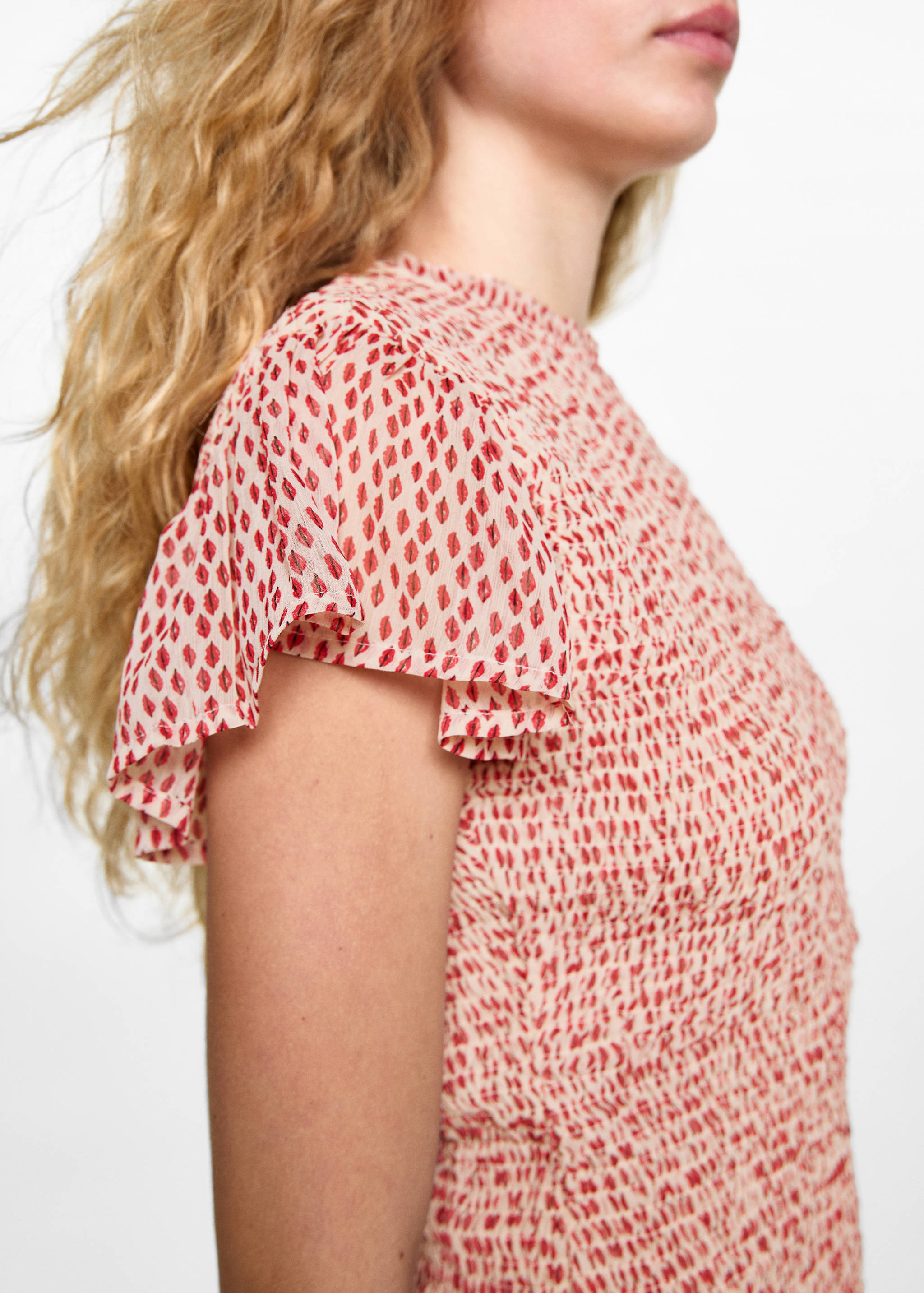 Gekräuseltes Printkleid - Detail des Artikels 6