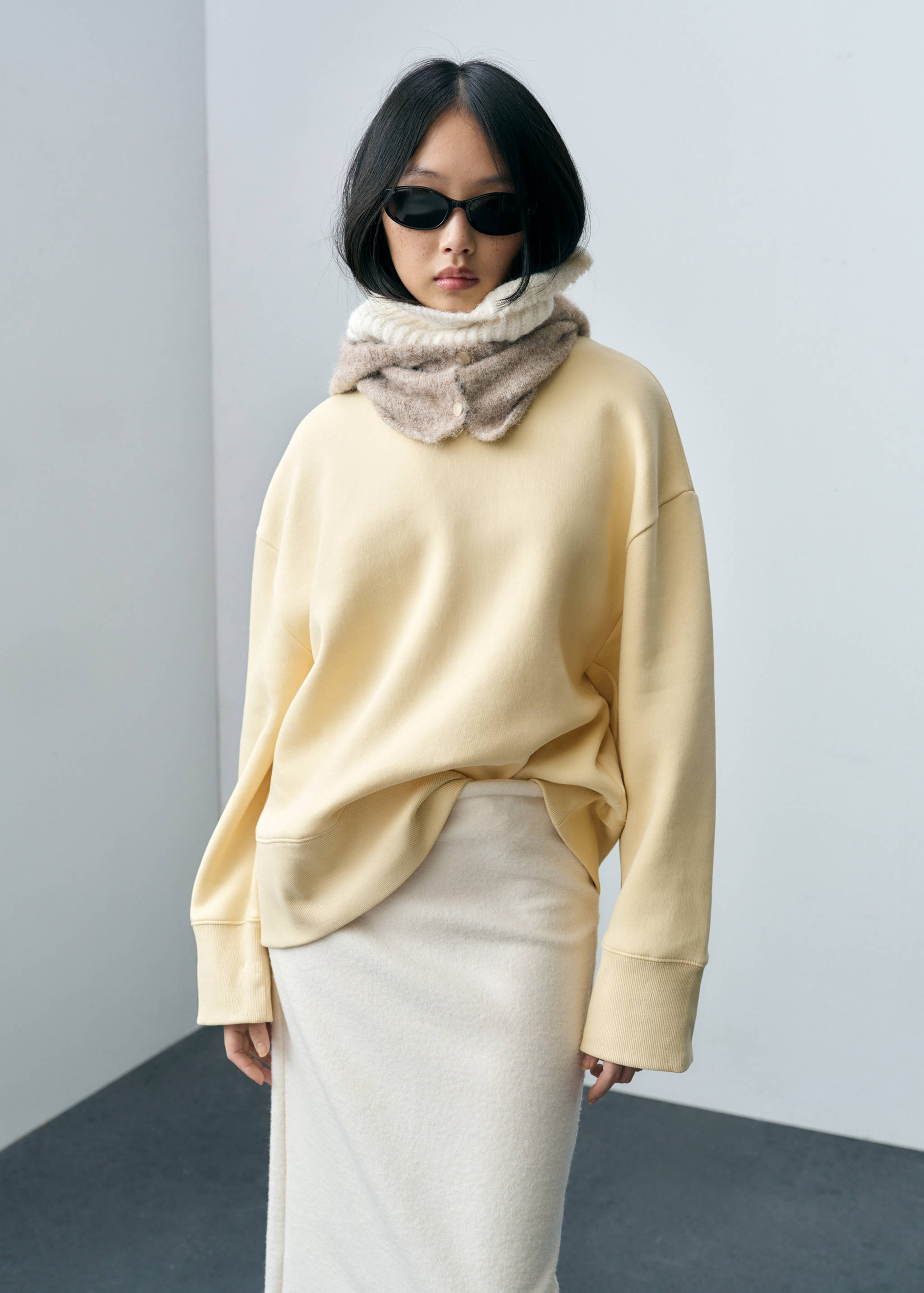 Oversize cotton sweatshirt - Medium plane