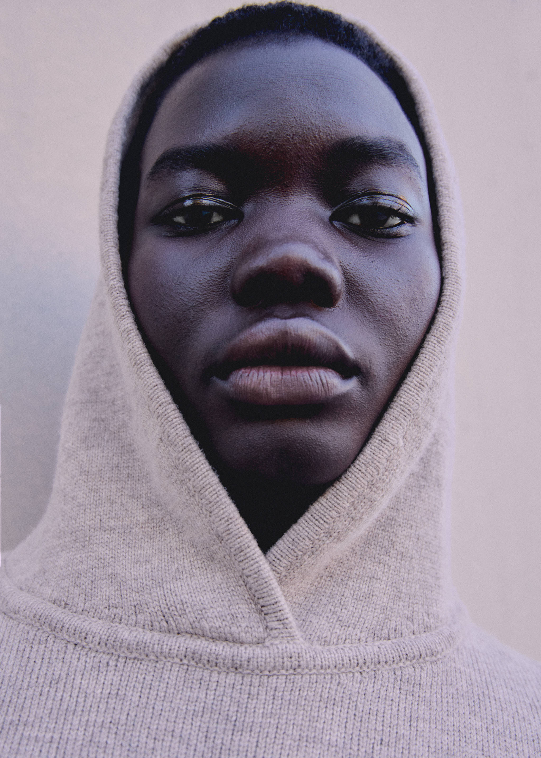 Pull-over capuche laine mélangée - Détail de l'article 6