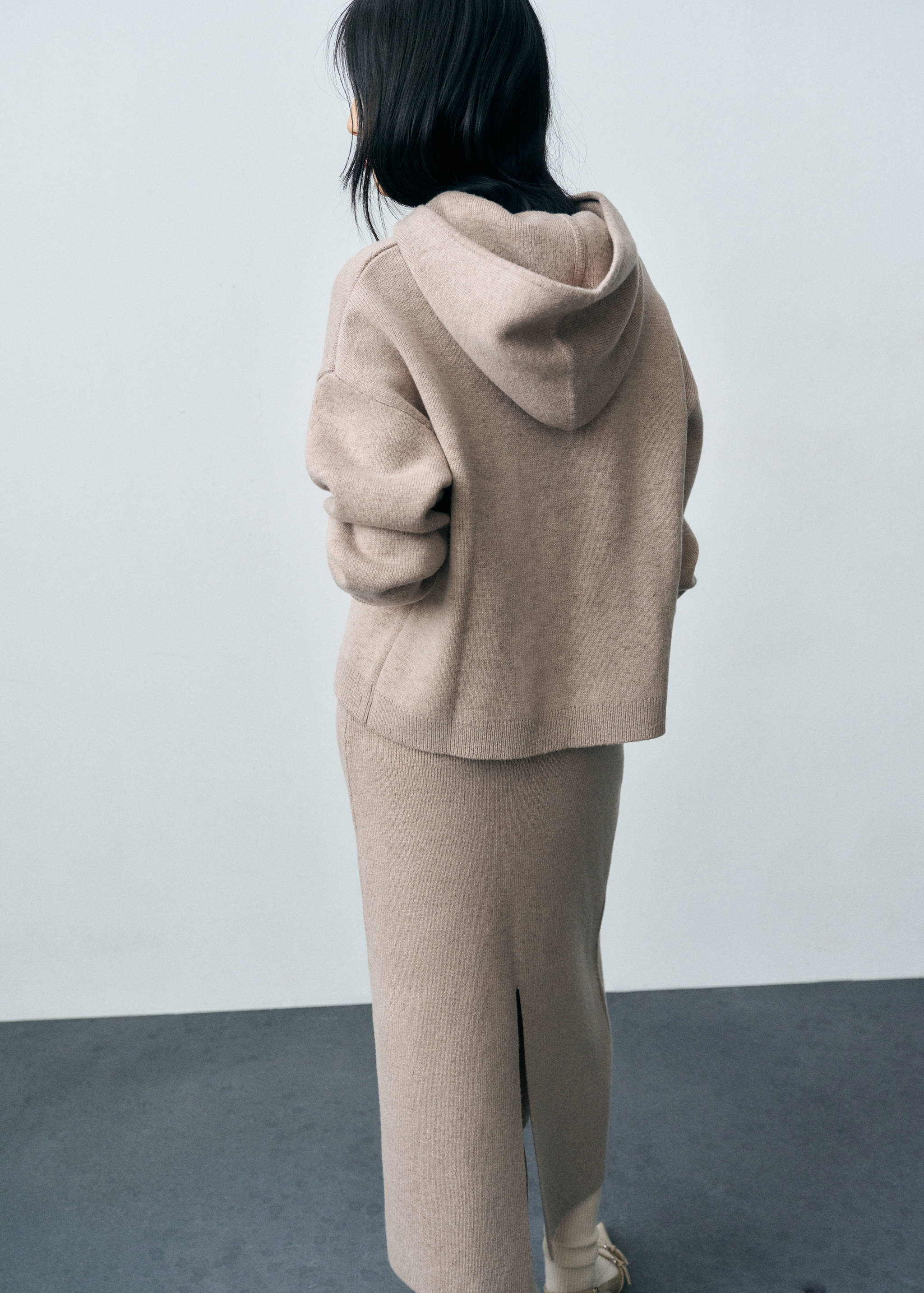 Wool-blend hooded sweater - Reverse of the article