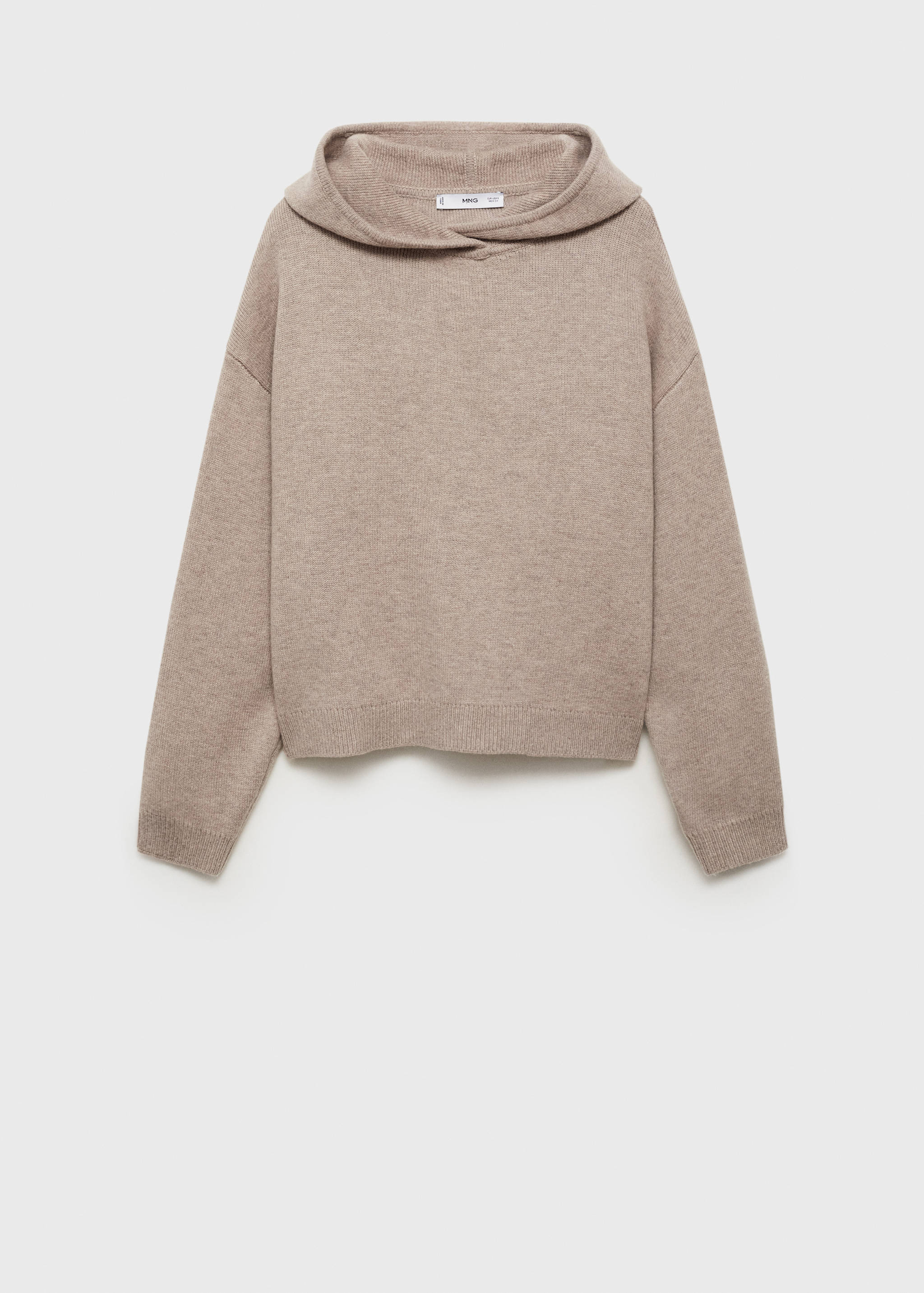 Pull-over capuche laine mélangée - Article sans modèle