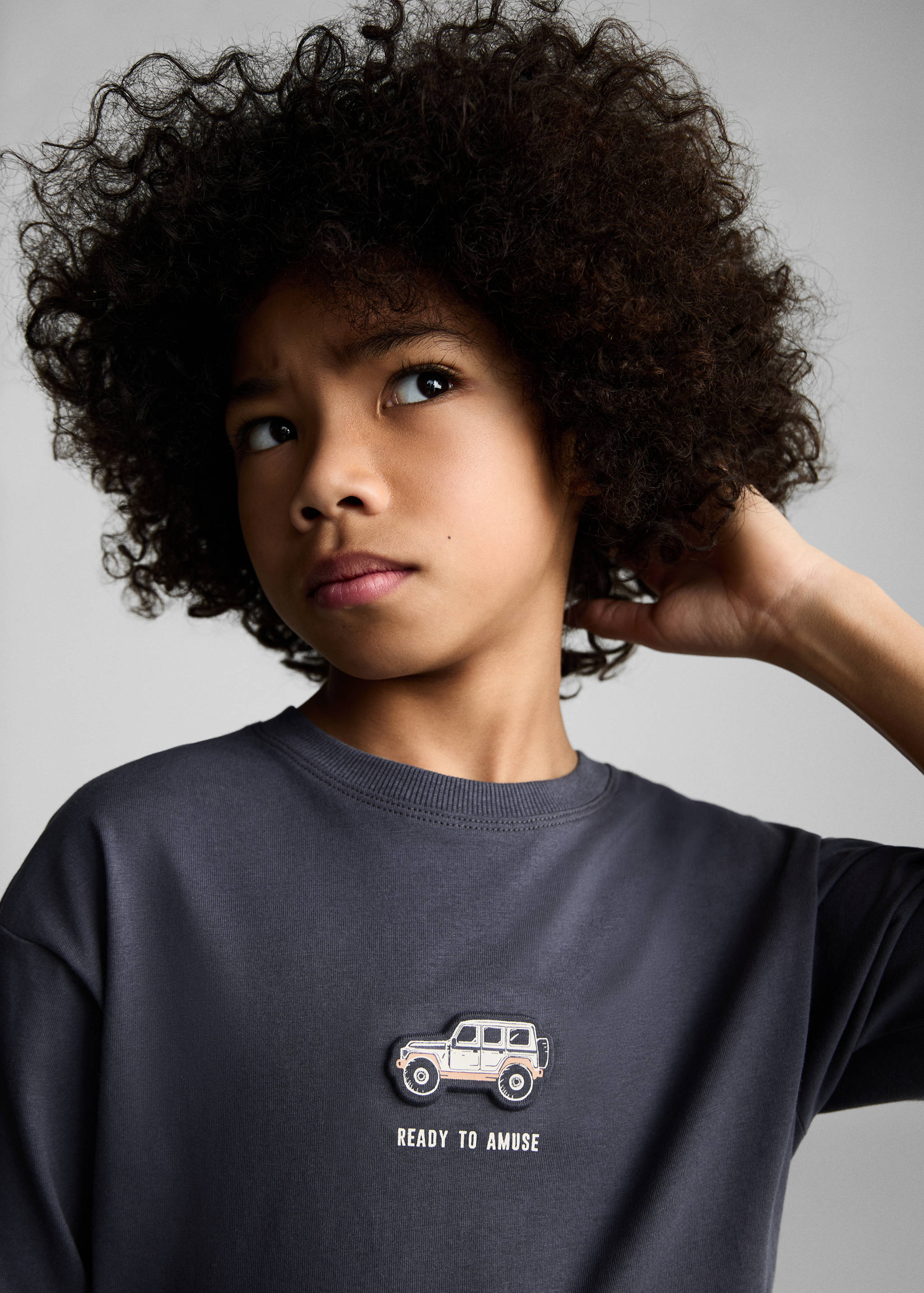 Samarreta barreja cotó estampada - Detall de l'article 1