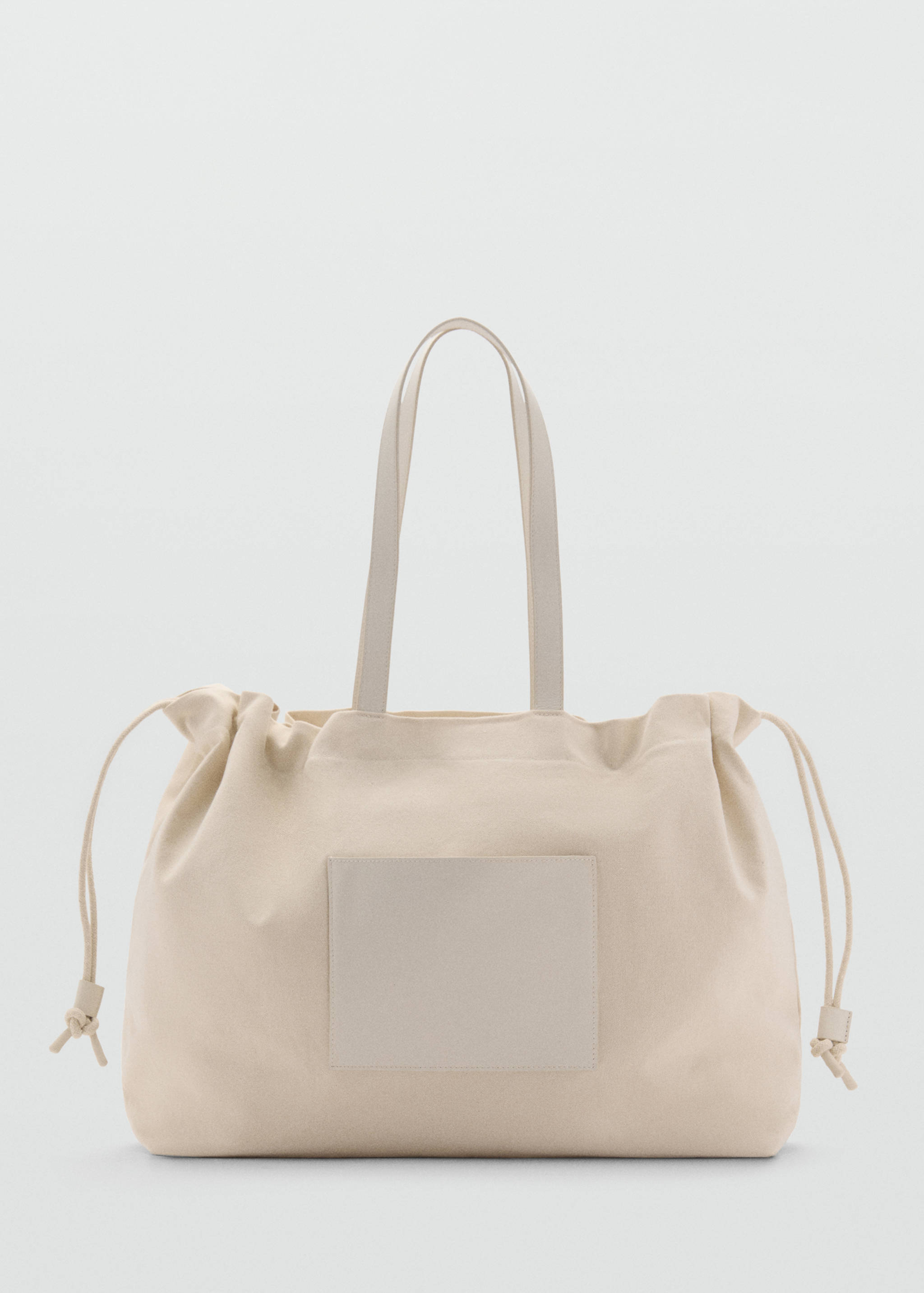 Leather-blend shopper bag - Article without model