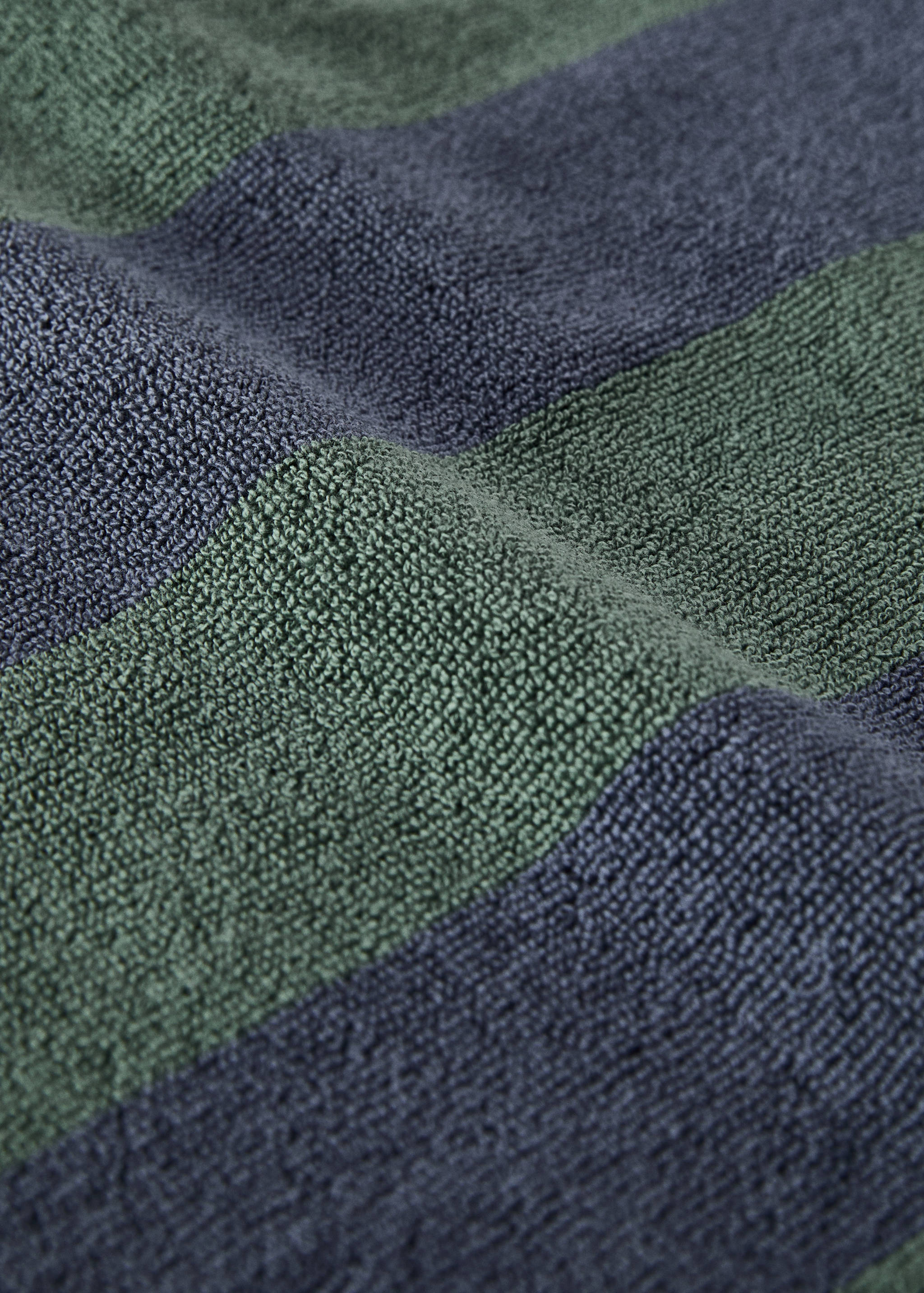 Two-tone striped bath rug - Details of the article 1