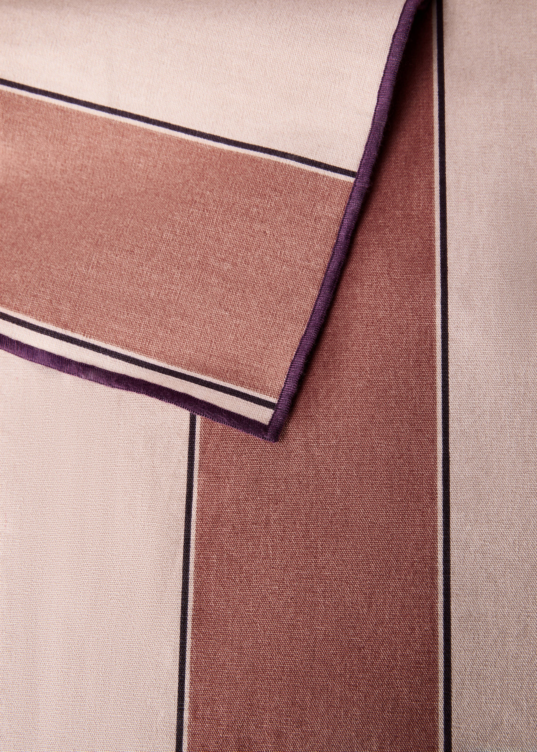 Βαμβακερό ριγέ τραπεζομάντιλο με ρητίνη για 2 έως 4 άτομα - Λεπτομέρεια του προϊόντος 2